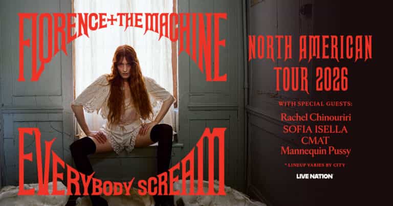 Florence + The Machine Confirm 2026 Everybody Scream North American Tour 1 Florence And The Machine 2026 Tour Dates