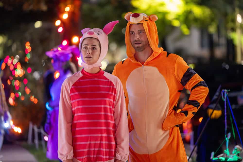 CHICAGO MED Season 11 Episode 5 Photos What's Hiding In The Dark Episode 1105 -- Pictured: (l-r) Holly Curran as Sadie Smith, Luke Mitchell as Dr. Mitch Ripley -- (Photo by: George Burns Jr/NBC)