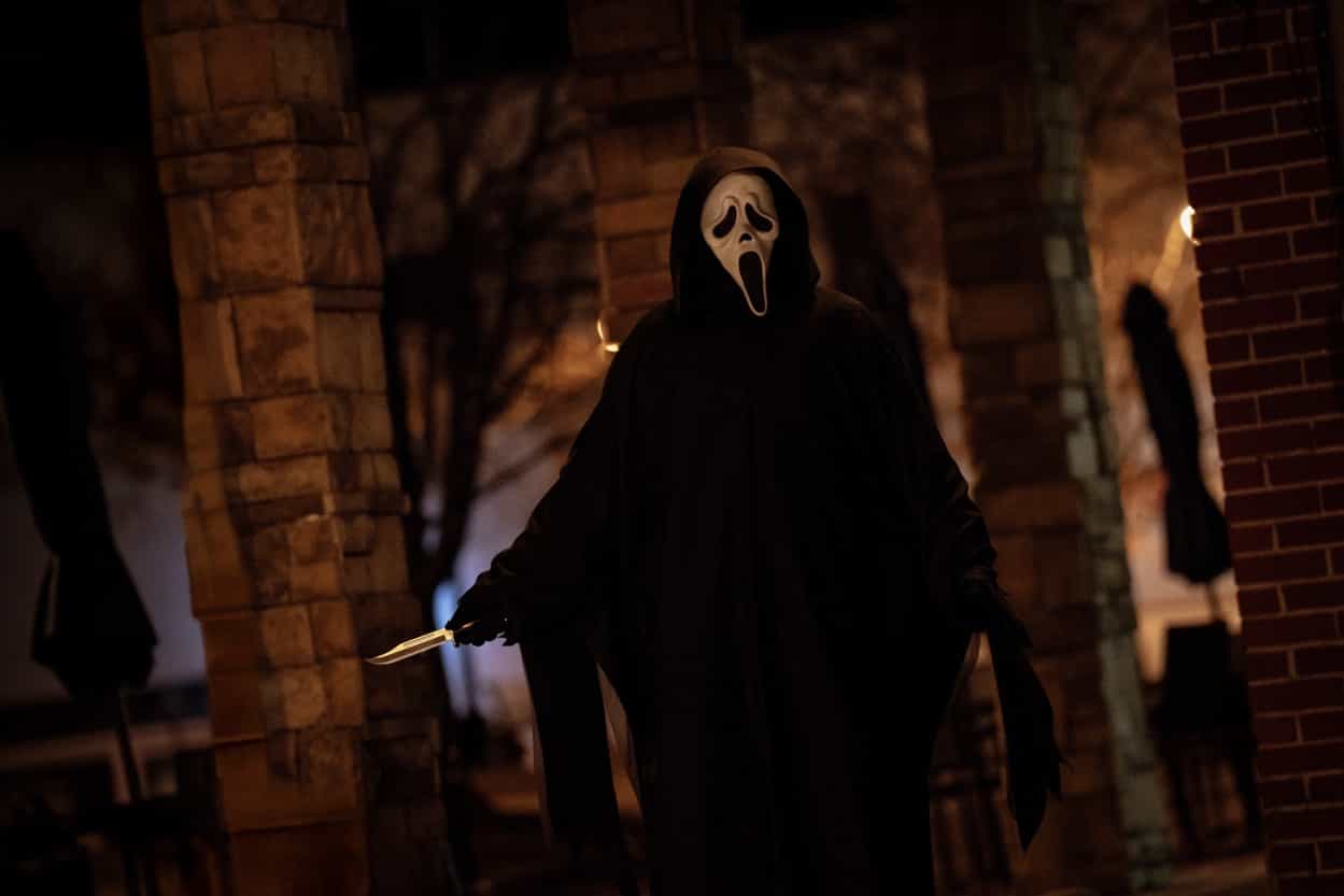 SCREAM 7 Official Trailer, Poster, and First Images 2 Ghostface in Paramount Pictures and Spyglass Media Group's "Scream 7." © 2025 Paramount Pictures. Ghost Face is a Registered Trademark of Fun World Div., Easter Unlimited, Inc. ©1999. All Rights Reserved.”.