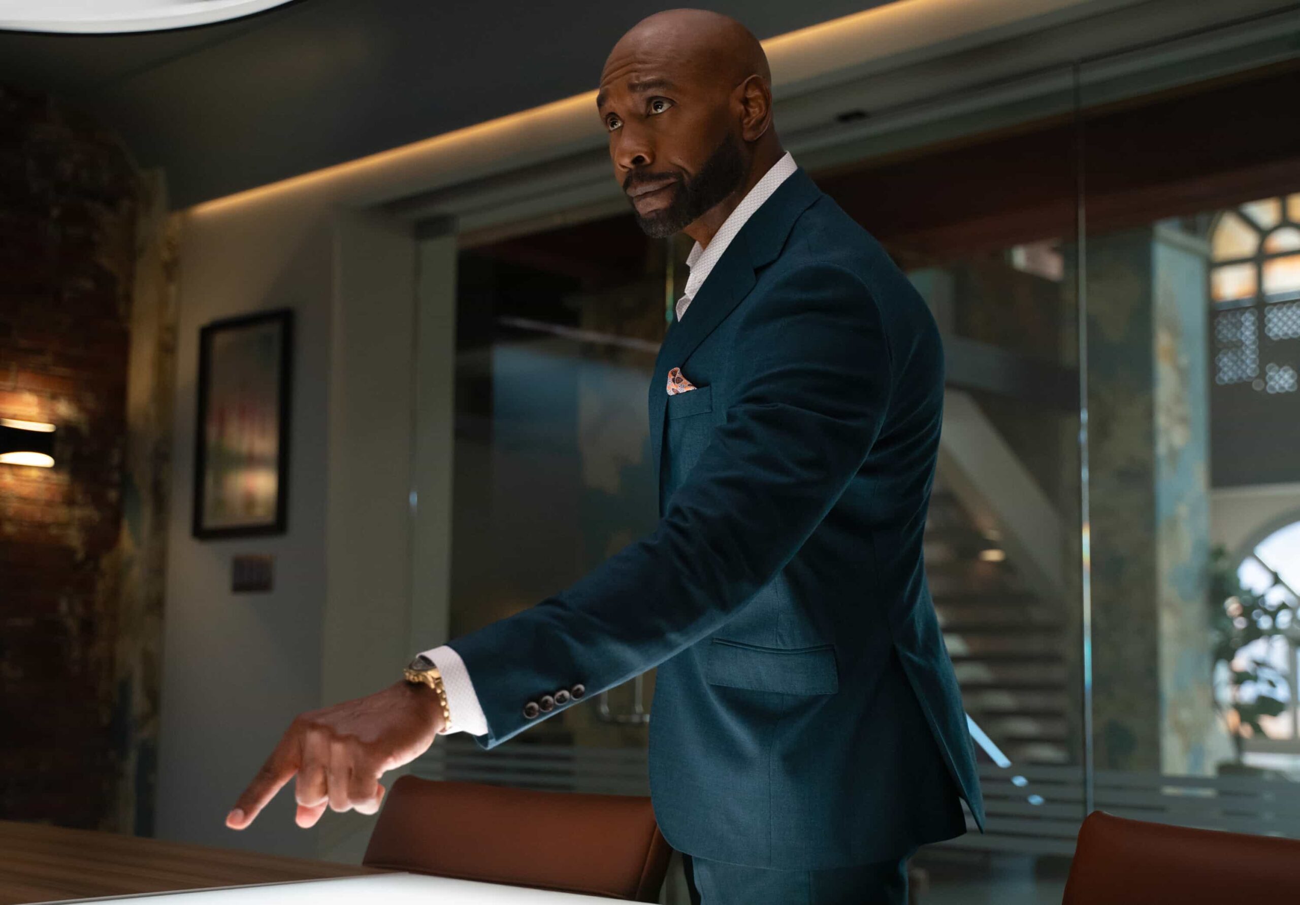 “Happy When It Rains” – Watson and the team jump into action when four new patients are brought to UHOP with wounds that appear to be infected with a flesh-eating bacterium following a tornado. Meanwhile, Shinwell searches for meaning as a nursing student and Adam’s wedding to Lauren risks being halted, on the CBS Original series WATSON, Monday, Nov. 3 (10:00-11:00 PM, ET/PT) on the CBS Television Network, and streaming on Paramount+* (live and on-demand for Paramount+ Premium plan subscribers, or on-demand for Paramount+ Essential subscribers the day after the episode airs).  Pictured: Morris Chestnut as Dr. John Watson   Photo: Colin Bentley/CBS ©2025 CBS Broadcasting, Inc. All Rights Reserved.