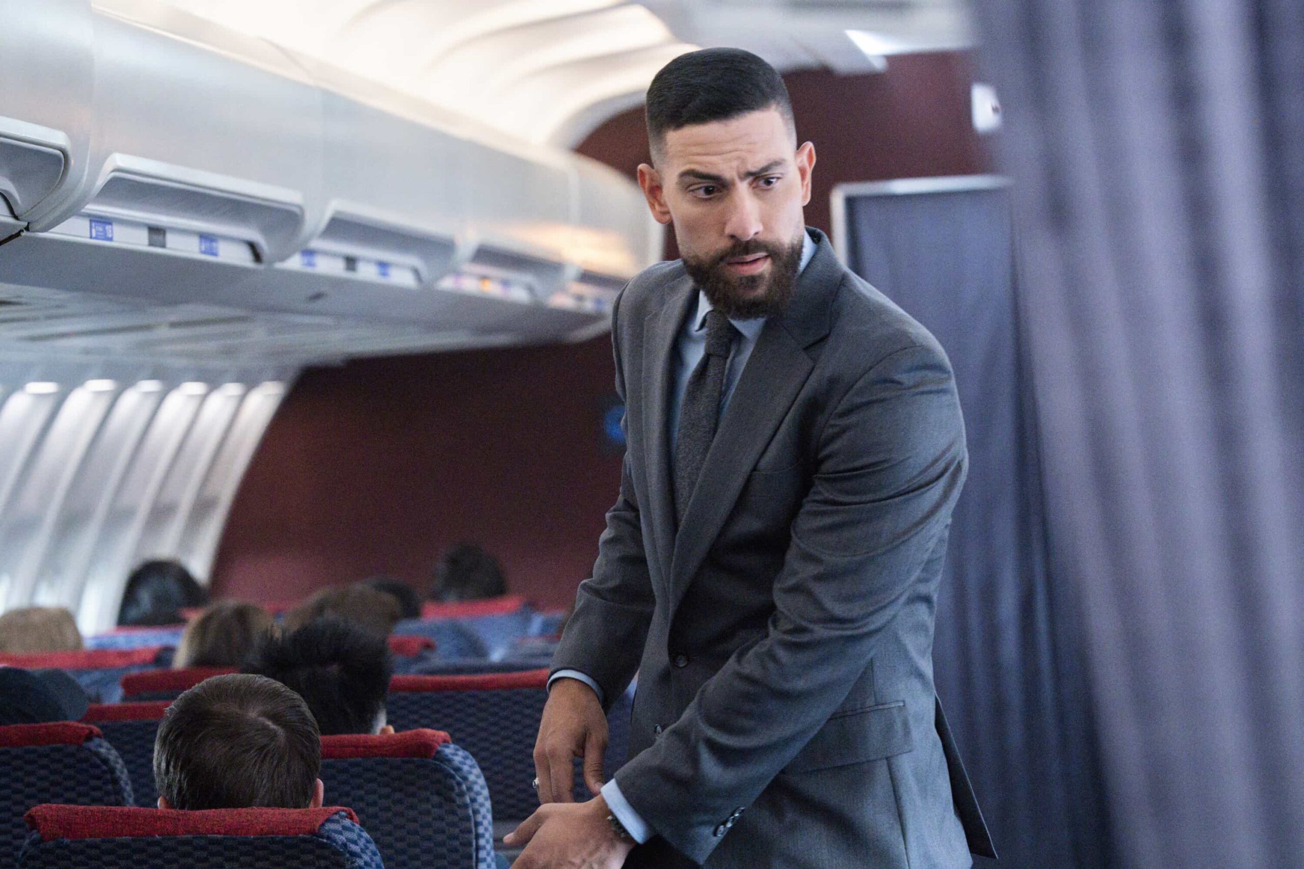 “Manifest” – Following a failed assassination attempt on a U.S. senator, OA and Maggie are tasked with escorting her back to Washington, D.C. on a flight that becomes more perilous than imagined, on FBI, Monday, Nov. 3 (9:00-10:00 PM, ET/PT) on the CBS Television Network, and streaming on Paramount+ (live and on-demand for Paramount+ Premium plan subscribers, or on-demand for Paramount+ Essential subscribers the day after the episode airs).  Pictured: Zeeko Zaki as Special Agent Omar Adom ‘OA’ Zidan. Photo: Bennett Raglin/CBS ©2025 CBS Broadcasting, Inc. All Rights Reserved.