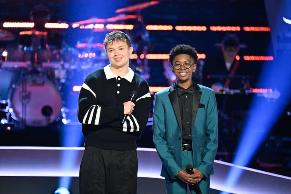 The Voice Season 28 Episode 11 -- The Knockouts Part 2  Episode 2811 -- Pictured: (l-r) Max Cooper III, Max Chambers -- (Photo by: Griffin Nagel/NBC)
