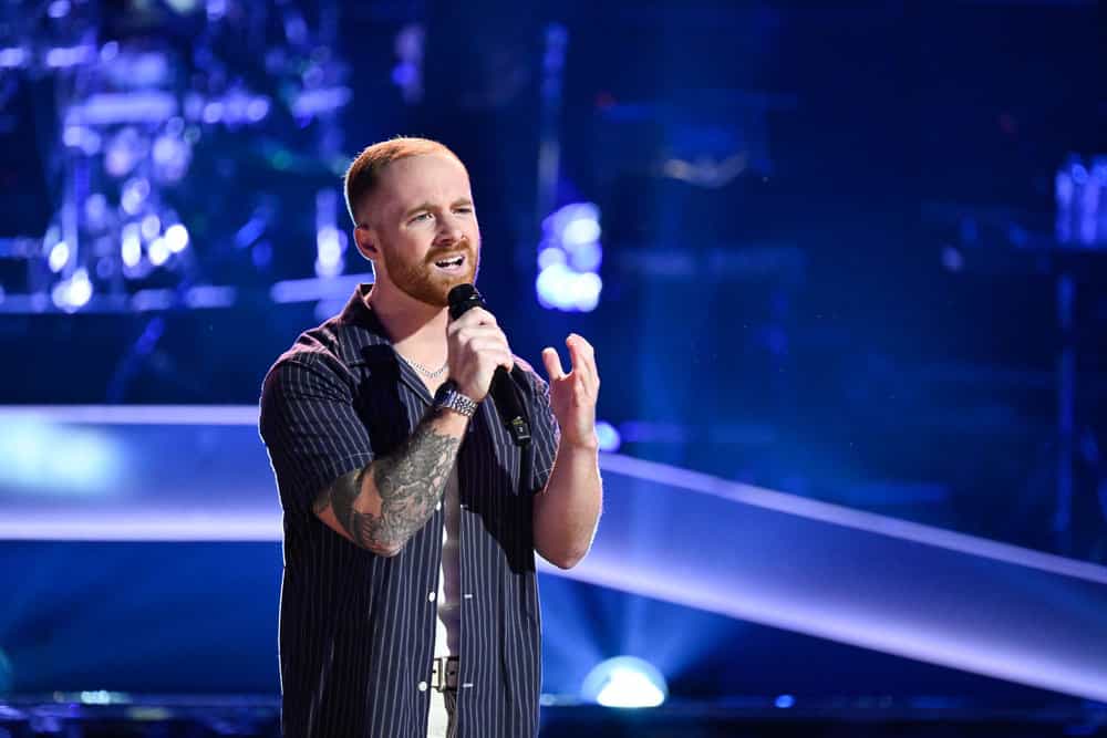 THE VOICE -- The Knockouts Part 2 Episode 2811 -- Pictured: Liam Von Elbe -- (Photo by: Griffin Nagel/NBC)