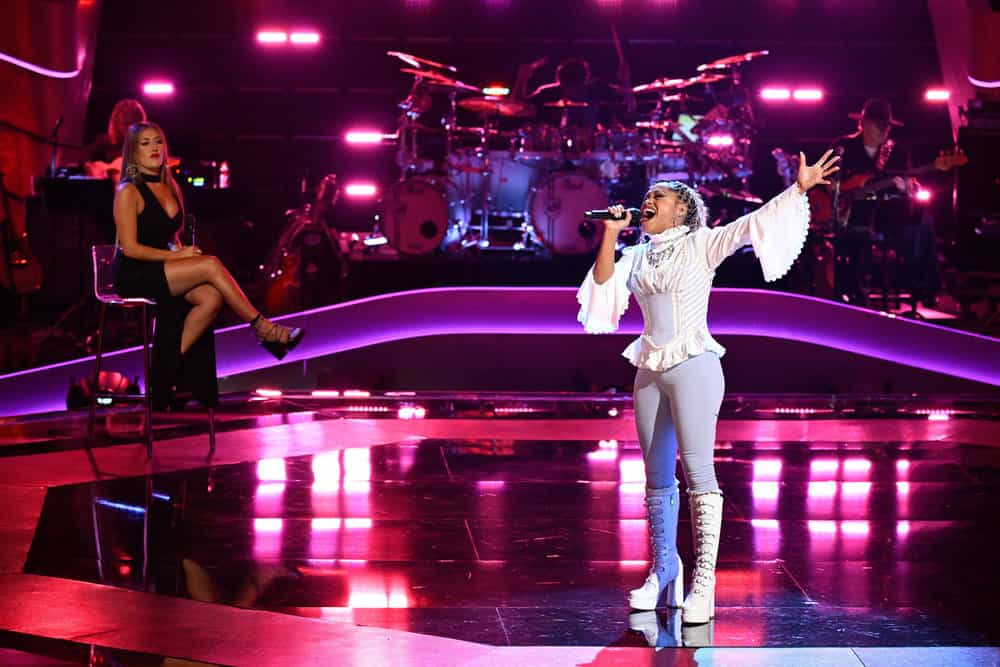 THE VOICE -- The Knockouts Part 2 Episode 2811 -- Pictured: (l-r) Natalia Albertini, Toni Lorene -- (Photo by: Griffin Nagel/NBC)