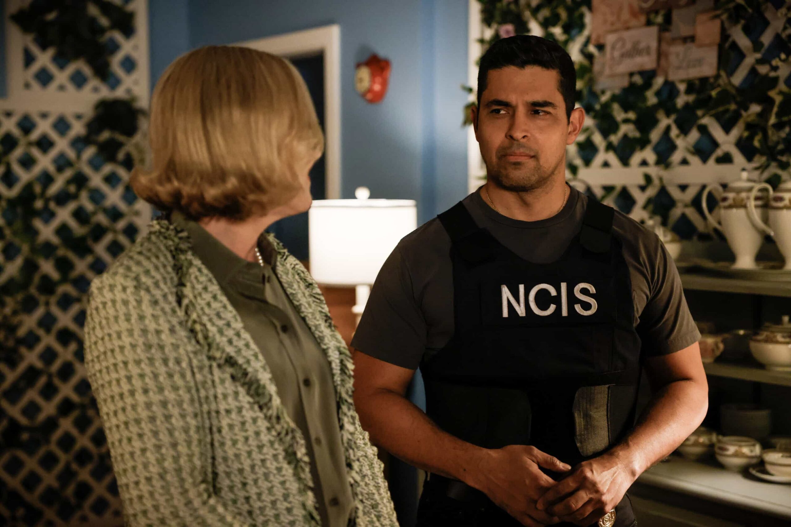 NCIS Season 23 Episode 4 “Gone Girls” – The team investigates a U.S. marine who is believed to have kidnapped the wife of one of the most powerful men at the Department of Justice, on the CBS Original series NCIS, Tuesday, Nov. 4 (8:00-9:00 PM, ET/PT) on the CBS Television Network, and streaming on Paramount+ (live and on demand for Paramount+ Premium plan subscribers, or on demand for Paramount+ Essential subscribers the day after the episode airs)*. Series star Rocky Carroll directs the episode.  Pictured (L-R): Wilmer Valderrama as NCIS Special Agent Nicholas “Nick” Torres.  Photo: Sonja Flemming/CBS ©2025 CBS Broadcasting, Inc. All Rights Reserved.