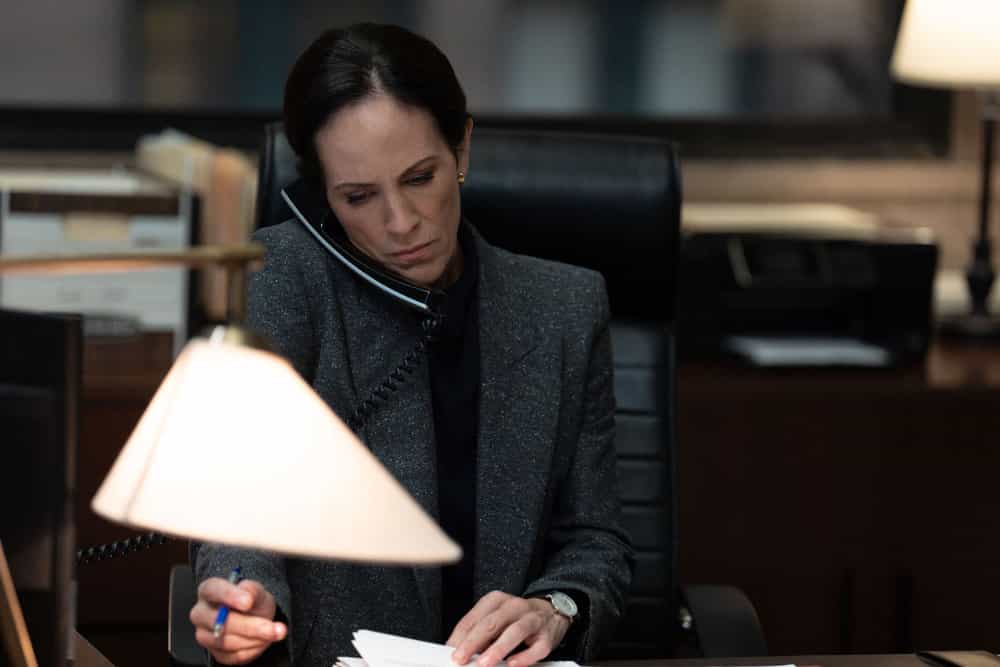 CHICAGO FIRE -- "Broken Things" Episode 1406 -- Pictured: Annabeth Gish as Annette Davis -- (Photo by: Peter Gordon/NBC)