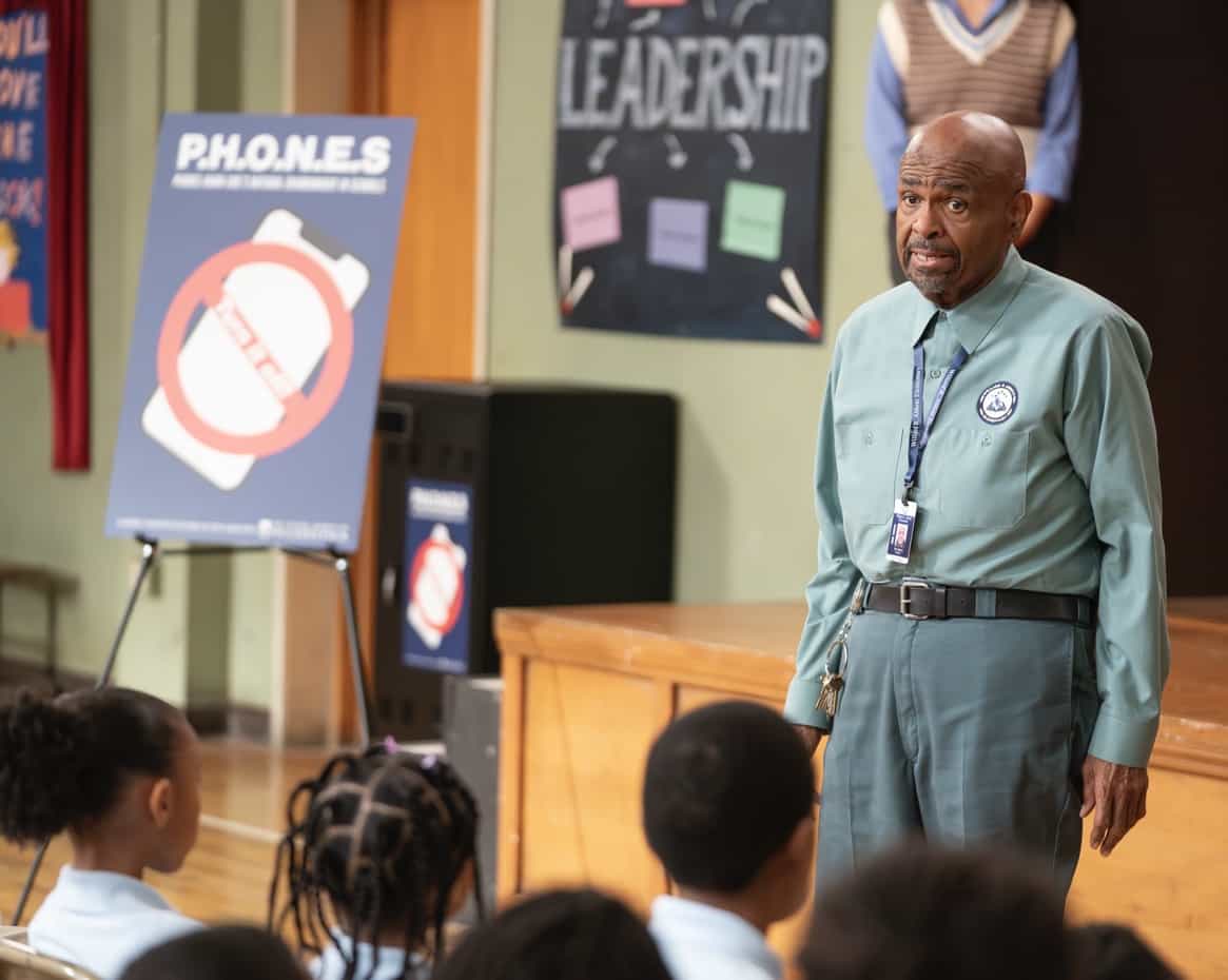 ABBOTT ELEMENTARY Season 5 Episode 6 - “No Phones” - Abbott Elementary participates in the district’s “No Phones Day” initiative. WEDNESDAY, NOV. 5 (8:30-9:02 p.m. EST) on ABC.  (Disney/Gilles Mingasson)
WILLIAM STANFORD DAVIS