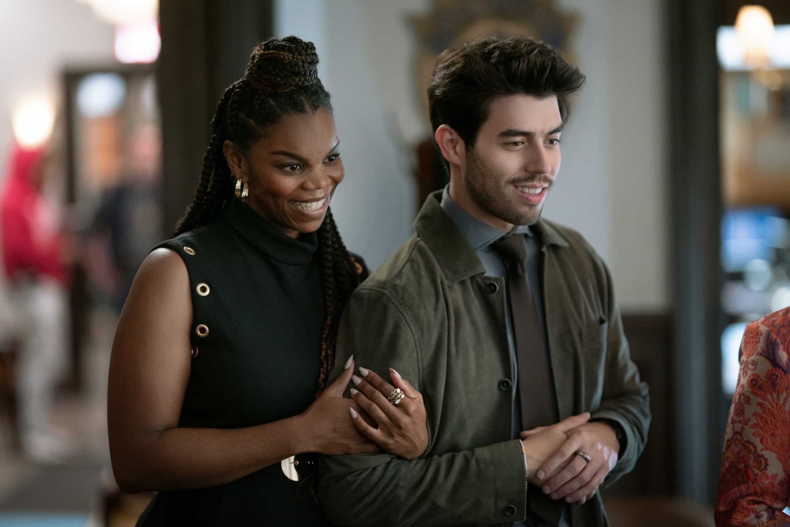 Elsbeth Season 3 Episode 5 “Poetic Justice” – After a donor’s death shakes New York’s nonprofit arts scene, Elsbeth questions the motives of the victim’s friend, Gary (William Jackson Harper), the founder of a prominent poetry journal. Also, Elsbeth runs into her old friend Marissa Gold, who is following in her father Eli’s footsteps and working as the campaign manager for a mayoral candidate, on the CBS Original series ELSBETH, Thursday, Nov. 6 (10:00-11:00 PM, ET/PT) on the CBS Television Network and streaming on Paramount+ (live and on-demand for Paramount+ Premium plan subscribers, or on-demand for Paramount+ Essential subscribers the day after the episode airs).     Pictured (L-R): Brittany Inge as Julia Payne-Wagner, Braeden De La Garza as Det. Rivers  Photo: Michael Parmelee/CBS ©2025 CBS Broadcasting, Inc. All Rights Reserved.