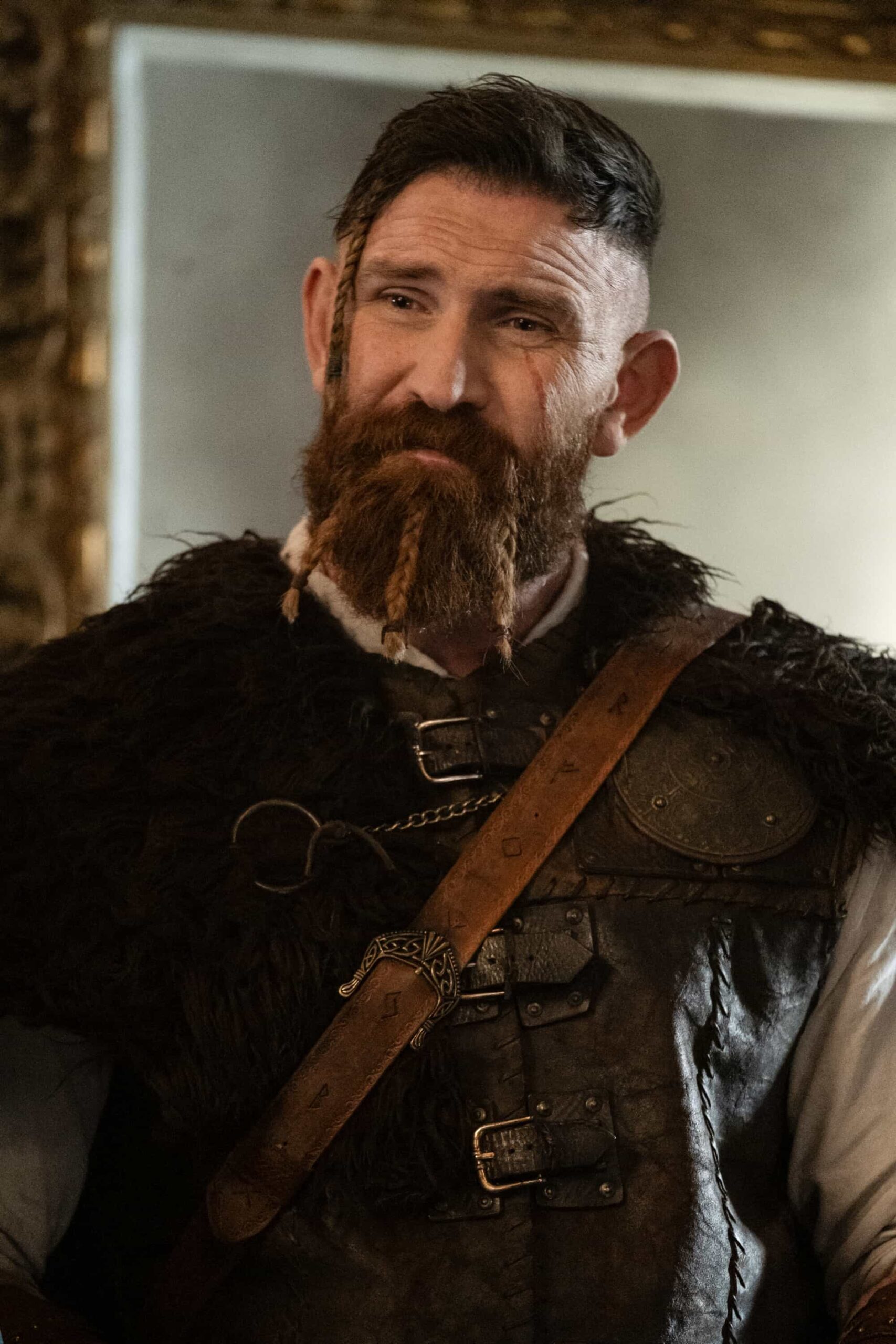 Ghosts Season 5 Episode 4 “Bring Your Daughter to Work Day” – Trevor finds a way to spend more time with his newly discovered daughter, Abby (Gideon Adlon), by getting her at job at Jay’s restaurant, on GHOSTS, Thursday, Nov. 6 (8:31-9:01 PM, ET/PT) on the CBS Television Network, and streaming on Paramount+ (live and on-demand for Paramount+ Premium plan subscribers, or on-demand for Paramount+ Essential subscribers the day after the episode airs)*.  Pictured (L-R): Devan Chandler Long as Thorfinn.  Photo: Bertrand Calmeau/CBS ©2025 CBS Broadcasting, Inc. All Rights Reserved.