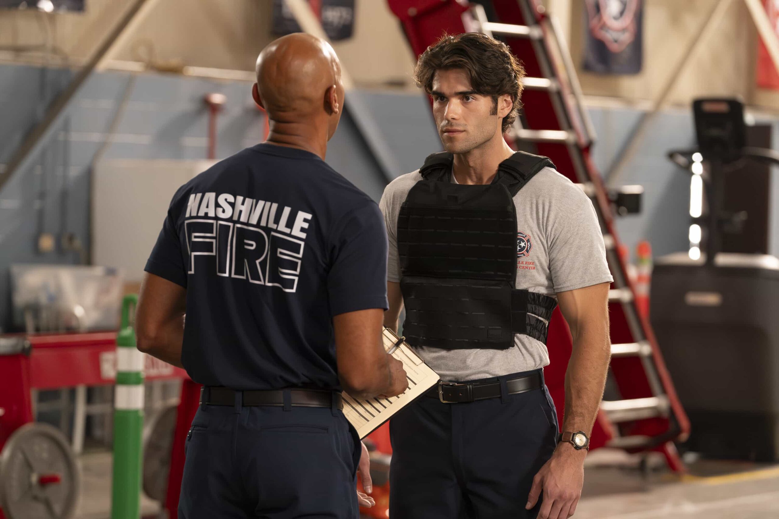 9-1-1: NASHVILLE - “Lost Children” - With mounting pressure from his peers and family, Blue takes his firefighter exam. Meanwhile, Roxie and Taylor search for the identity of an unconscious girl and respond to a high-stakes emergency involving two abducted children. THURSDAY, NOV. 6 (9:00-10:00 p.m. EST) on ABC. (Disney/Jake Giles Netter) 
HUNTER MCVEY