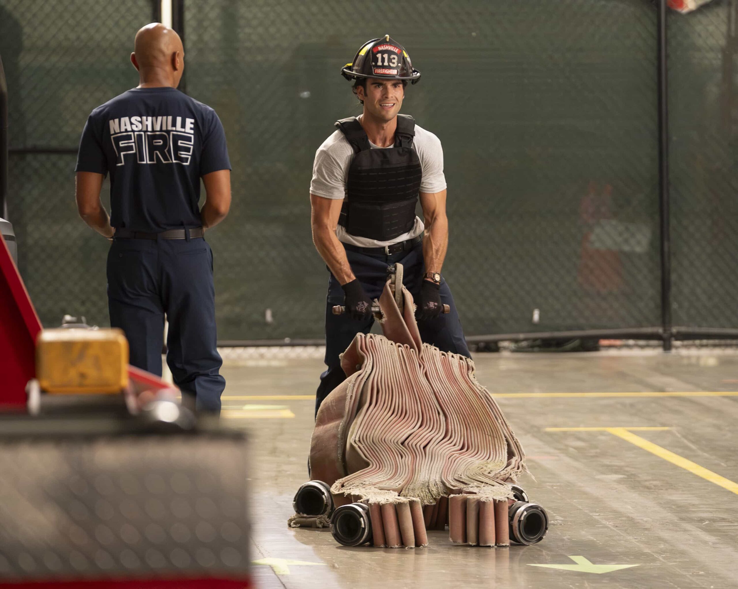 9-1-1: NASHVILLE - “Lost Children” - With mounting pressure from his peers and family, Blue takes his firefighter exam. Meanwhile, Roxie and Taylor search for the identity of an unconscious girl and respond to a high-stakes emergency involving two abducted children. THURSDAY, NOV. 6 (9:00-10:00 p.m. EST) on ABC. (Disney/Jake Giles Netter) 
HUNTER MCVEY