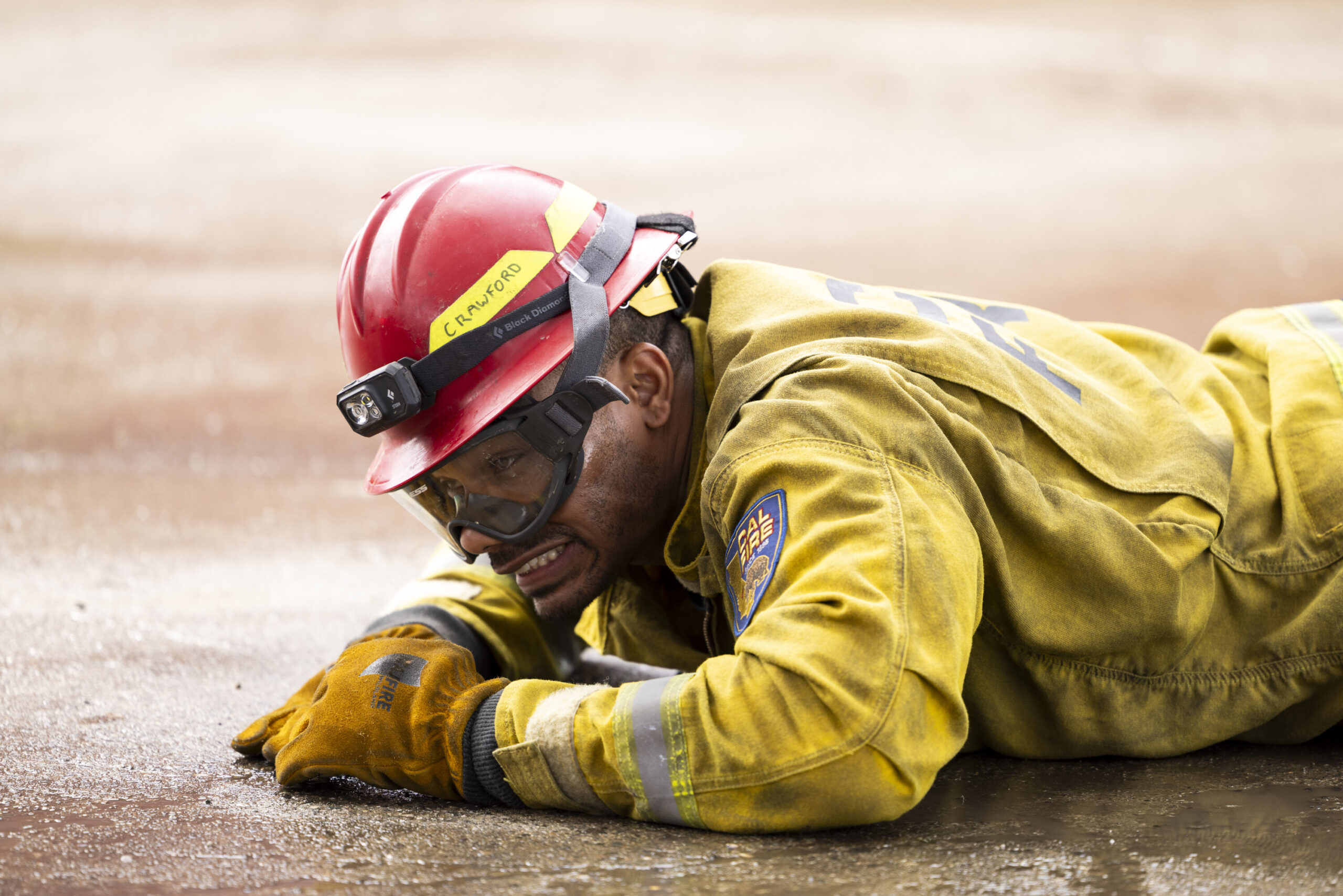 “Like a Wounded Wildebeest” – Manny has a serious conversation with Bode about a troubling discovery, urging him to be honest and take responsibility, on FIRE COUNTRY, Friday, Nov. 7 (9:00-10:00 PM, ET/PT) on the CBS Television Network, and streaming on Paramount+ (live and on-demand for Paramount+ Premium plan subscribers, or on-demand for Paramount+ Essential subscribers the day after the episode airs)*. Series star Jordan Calloway directed the episode. Pictured: Jordan Calloway as Jake Crawford. Photo: Eike Schroter/CBS ©2025 CBS Broadcasting, Inc. All Rights Reserved.