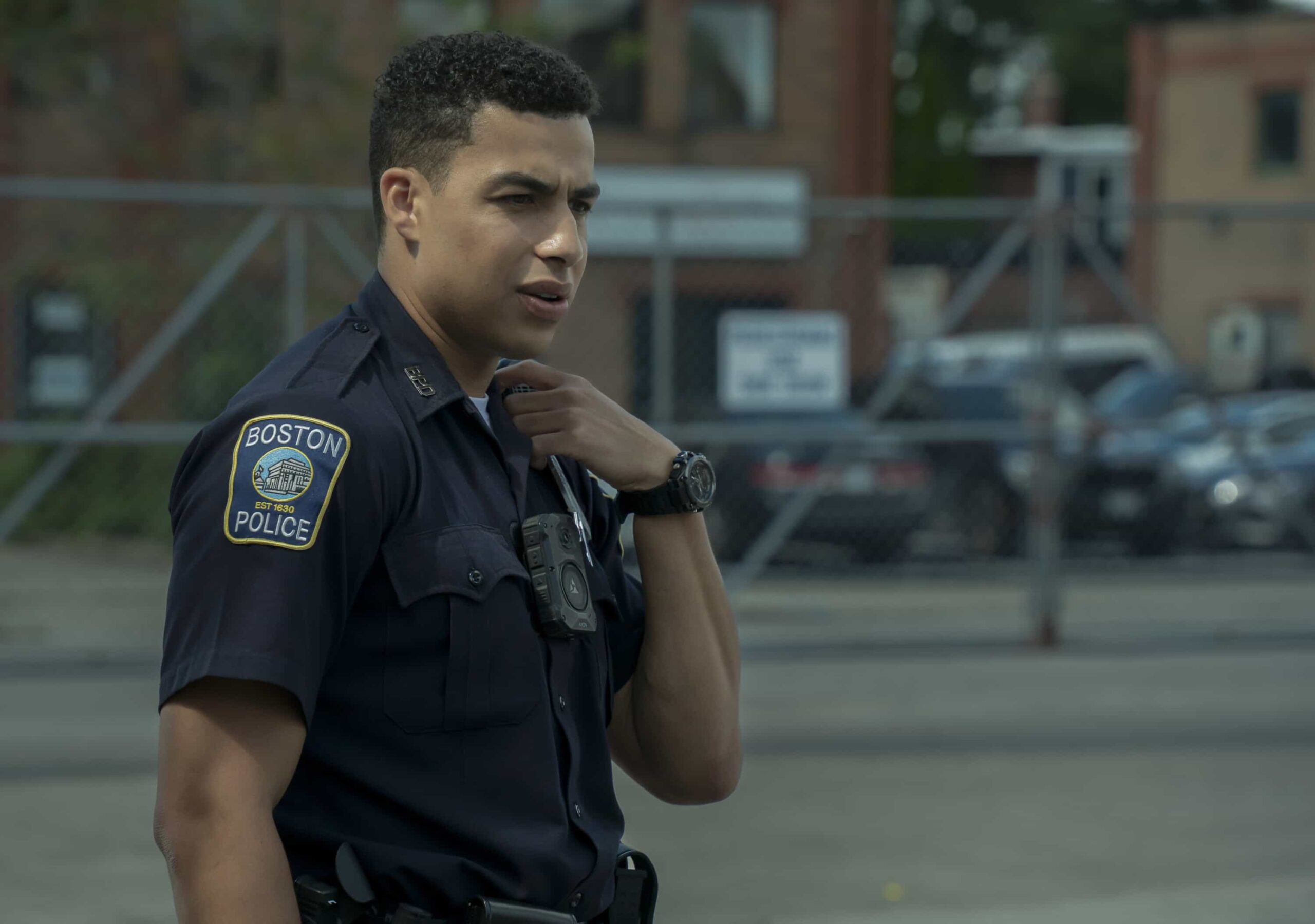 “Rites of Passage”– As the Silver family reflects on a personal loss, Lena and Danny investigates the murder of a beloved shop owner. Meanwhile, Sarah responds to a hostage crisis and Mae faces a difficult legal decision, on “BOSTON BLUE,” Friday, Nov. 7 (10:00-11:00 PM, ET/PT) on the CBS Television Network, and streaming on Paramount+ (live and on-demand for Paramount+ subscribers, or on-demand for Paramount+ Essential subscribers the day after the episode airs)*.   Pictured: Marcus Scribner  Photo: Brendan Adam-Zwelling/CBS ©2025 CBS Broadcasting, Inc. All Rights Reserved.