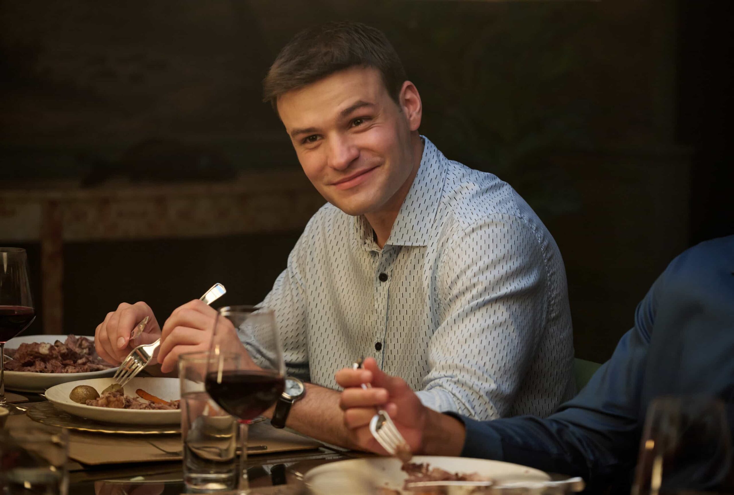 “Rites of Passage”– As the Silver family reflects on a personal loss, Lena and Danny investigates the murder of a beloved shop owner. Meanwhile, Sarah responds to a hostage crisis and Mae faces a difficult legal decision, on “BOSTON BLUE,” Friday, Nov. 7 (10:00-11:00 PM, ET/PT) on the CBS Television Network, and streaming on Paramount+ (live and on-demand for Paramount+ subscribers, or on-demand for Paramount+ Essential subscribers the day after the episode airs)*.    Pictured: Mika Amonsen as Sean Reagan   Photo: Christos Kalohoridis/CBS ©2025 CBS Broadcasting, Inc. All Rights Reserved.