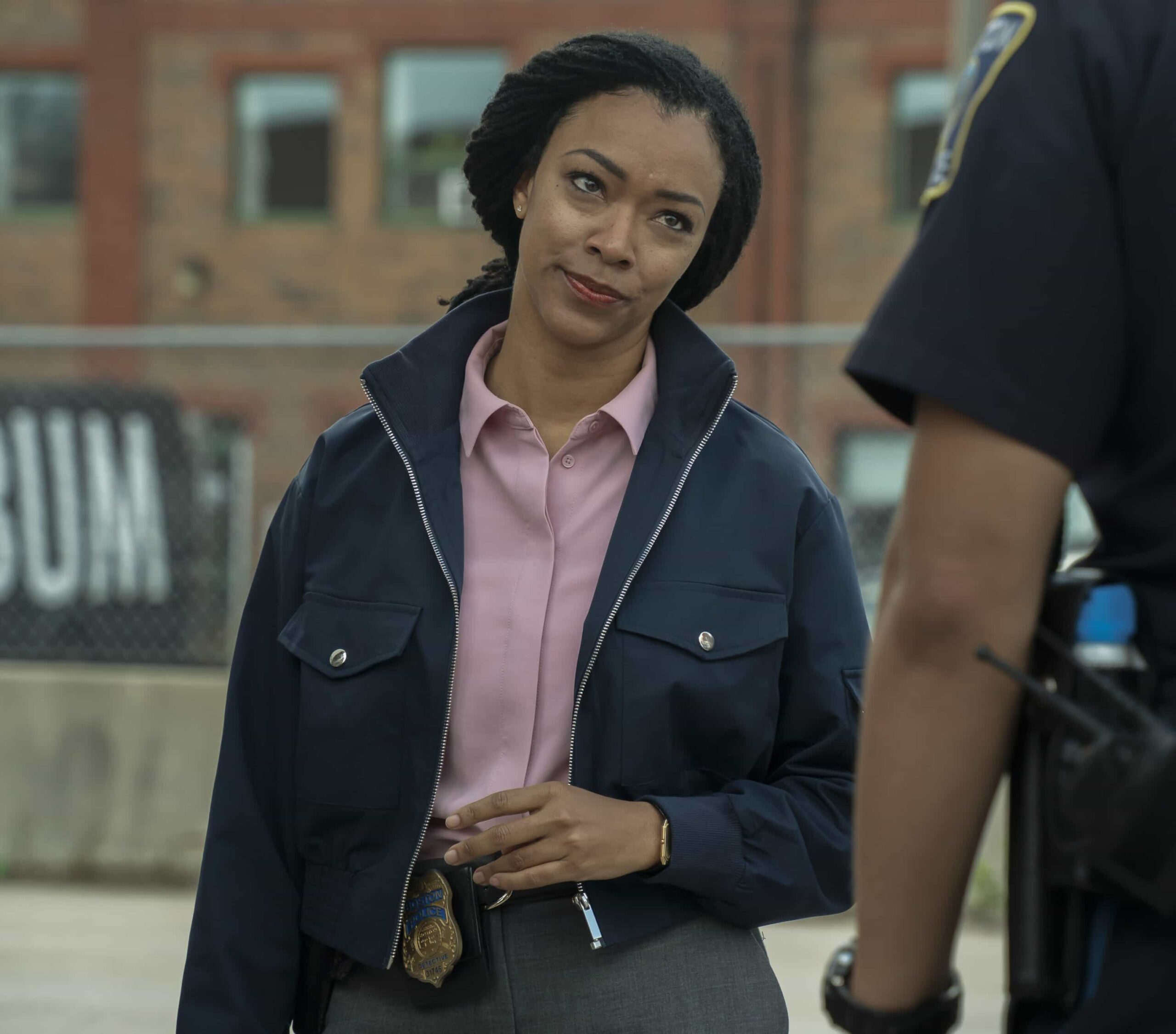 “Rites of Passage”– As the Silver family reflects on a personal loss, Lena and Danny investigates the murder of a beloved shop owner. Meanwhile, Sarah responds to a hostage crisis and Mae faces a difficult legal decision, on “BOSTON BLUE,” Friday, Nov. 7 (10:00-11:00 PM, ET/PT) on the CBS Television Network, and streaming on Paramount+ (live and on-demand for Paramount+ subscribers, or on-demand for Paramount+ Essential subscribers the day after the episode airs)*.    Pictured: Sonequa Martin-Green as Lena Silver  Photo: Brendan Adam-Zwelling/CBS ©2025 CBS Broadcasting, Inc. All Rights Reserved.