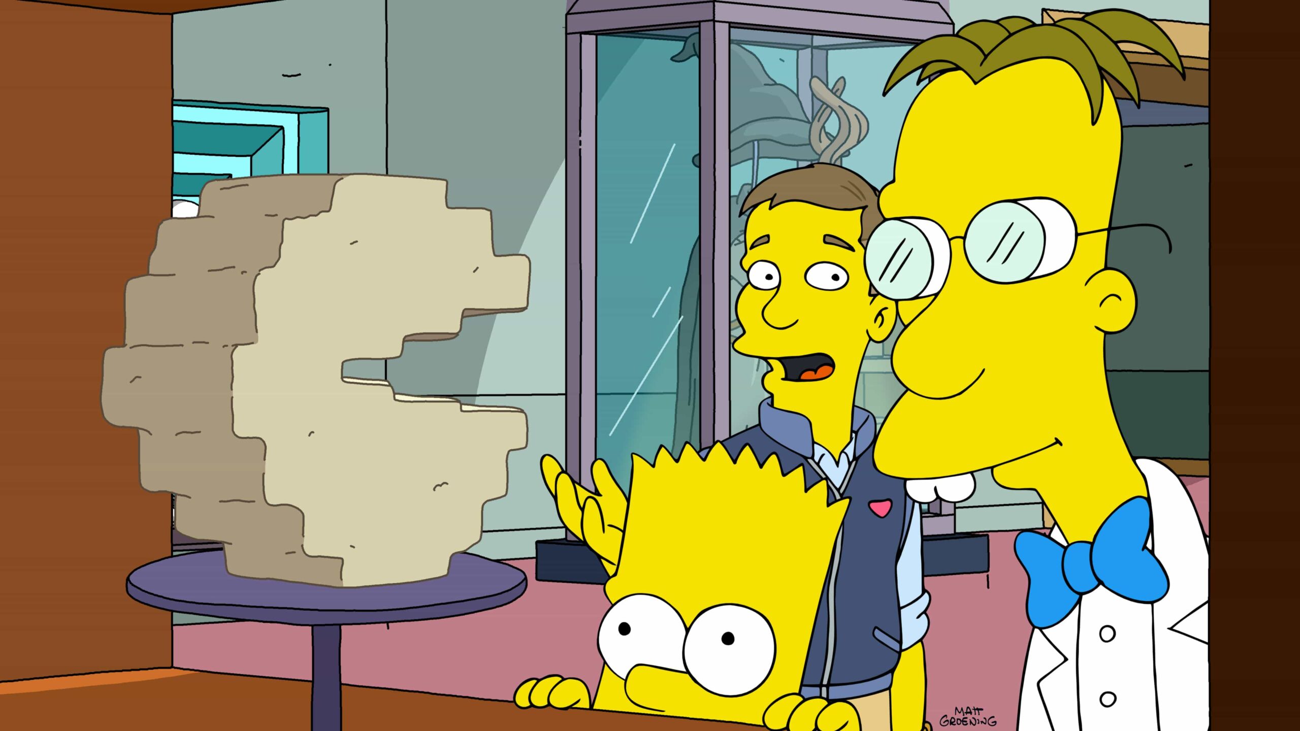 THE SIMPSONS: When Bart becomes Professor Frink's lab assistant, the Simpsons are thrown into a world of tech billionaires determined to live forever, with the future of the internet at stake in the Bart 'N' Frink episode of THE SIMPSONS airing Sunday, Nov. 9 (8:00-8:30 PM ET/PT) on FOX. THE SIMPSONS © 2025 by 20th Television.