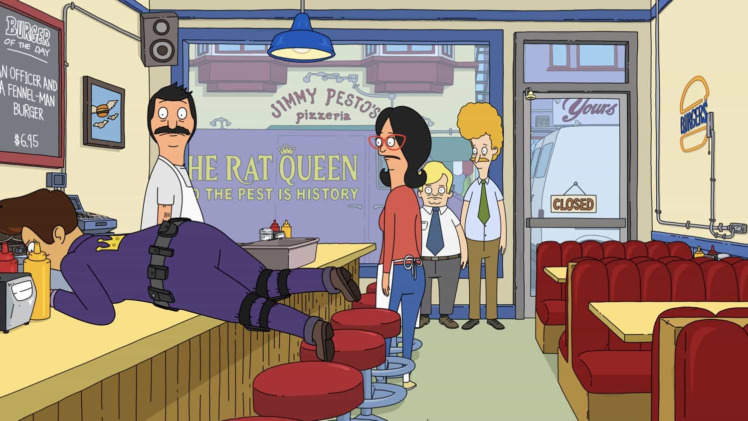 BOB'S BURGERS: Tina tries to set up Zeke on a date while the rest of the Belchers contend with a Super Rat on the all-new “Get Her to the Zeke” episode of Bob’s Burgers airing Sunday, November 9 (9:30-10:00 PM ET/PT) on FOX. BOB’S BURGERS © 2025 by 20th Television