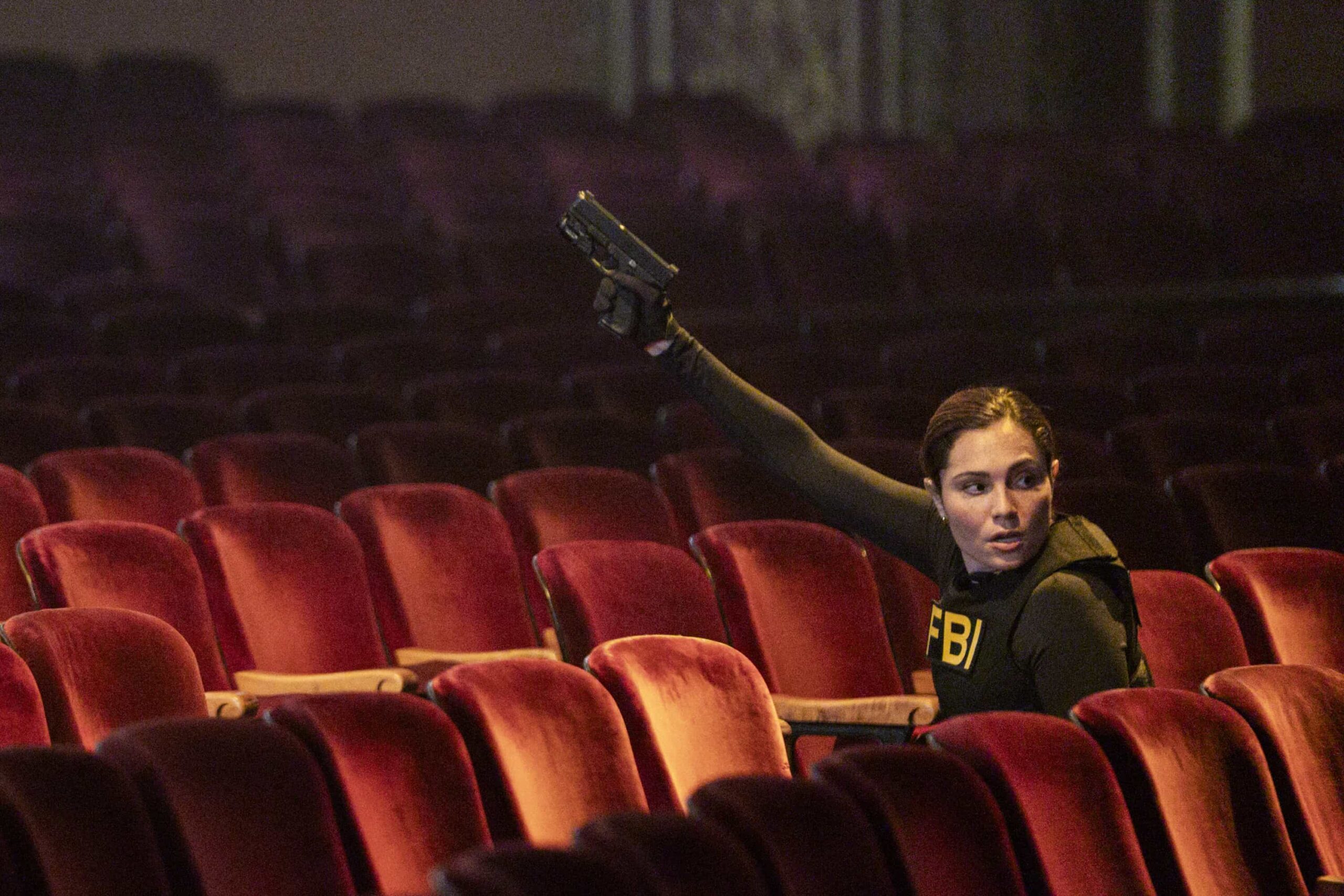 “Falsetto” – Maggie partners with Eva to hunt a killer after a shocking daytime stabbing in an NYC park. After a subsequent murder, they realize the assassin has a hit list, begging the question: “Who\'s on it and who\'s next?,” on FBI, Monday, Nov. 10 (9:00-10:00 PM ET/PT) on the CBS Television Network, and streaming on Paramount+ (live and on-demand for Paramount+ Premium plan subscribers, or on-demand for Paramount+ Essential subscribers the day after the episode airs). Pictured: Juliana Aidén Martinez as Eva Ramos. Photo: Bennett Raglin/CBS ©2025 CBS Broadcasting, Inc. All Rights Reserved.