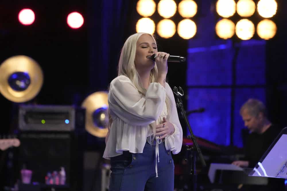 THE VOICE -- The Knockouts Part 3 Episode 2812 -- Pictured: Kayleigh Clark -- (Photo by: Casey Durkin/NBC)