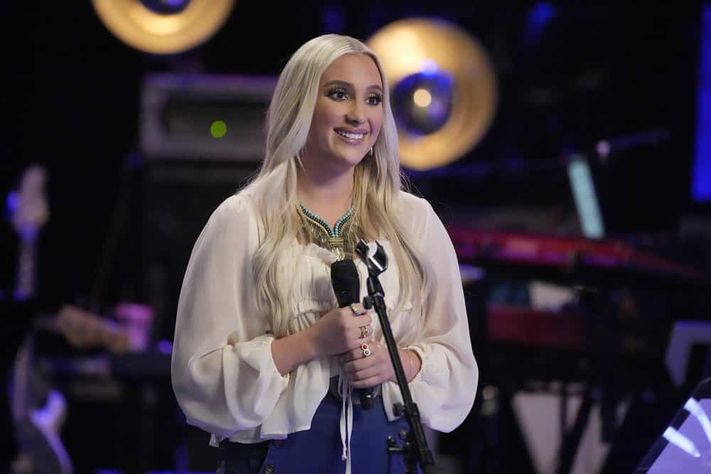 The Voice Season 28 episode 12 The Knockouts Part 3 Episode 2812 -- Pictured: Kayleigh Clark -- (Photo by: Casey Durkin/NBC)