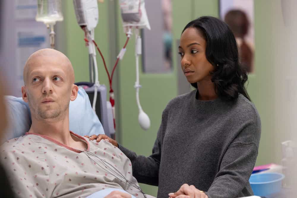 CHICAGO MED -- "Double Down" Episode 1107 -- Pictured: (l-r) Zach Appelman as Jeremy Lockhart, Tetona Jackson as Esme Lockhart -- (Photo by: George Burns Jr/NBC)