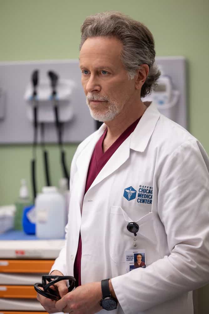 CHICAGO MED Season 11 Episode 7 -- "Double Down" Episode 1107 -- Pictured: Steven Weber as Dr. Dean Archer -- (Photo by: George Burns Jr/NBC)