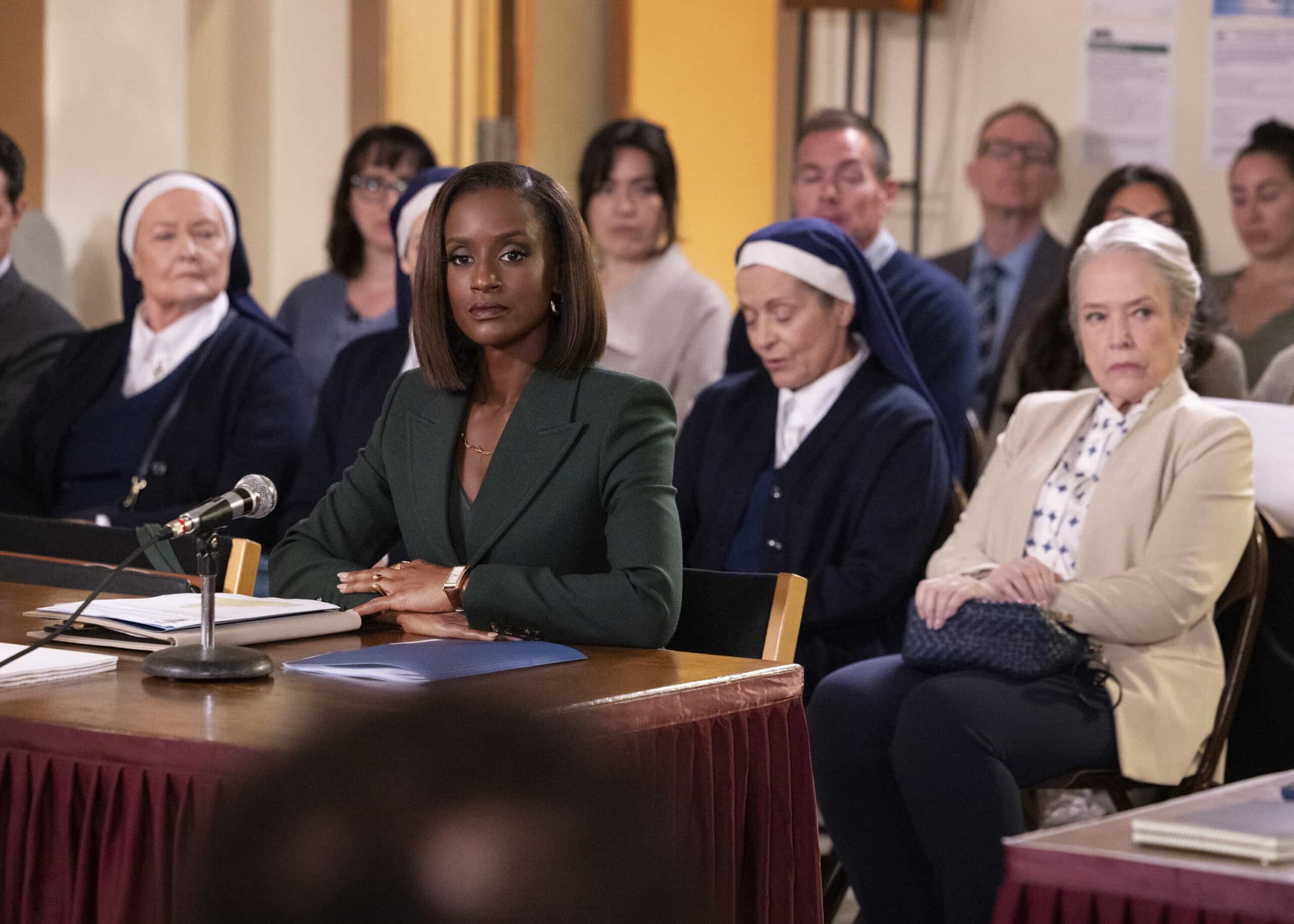 “Harm Reduction” – Matty and Olympia continue to test the boundaries of their friendship while helping a group of nuns. Meanwhile, Olympia and Sarah become roped into secretive activities within the firm, on MATLOCK, Thursday, Nov. 13 (9:01-10:00 PM, ET/PT) on the CBS Television Network, and streaming on Paramount+ (live and on-demand for Paramount+ Premium plan subscribers, or on-demand for Paramount+ Essential subscribers the day after the episode airs).  Pictured: Skye P. Marshall as “Olympia Lawrence.” Photo: Sonja Flemming/CBS ©2025 CBS Broadcasting, Inc. All Rights Reserved.