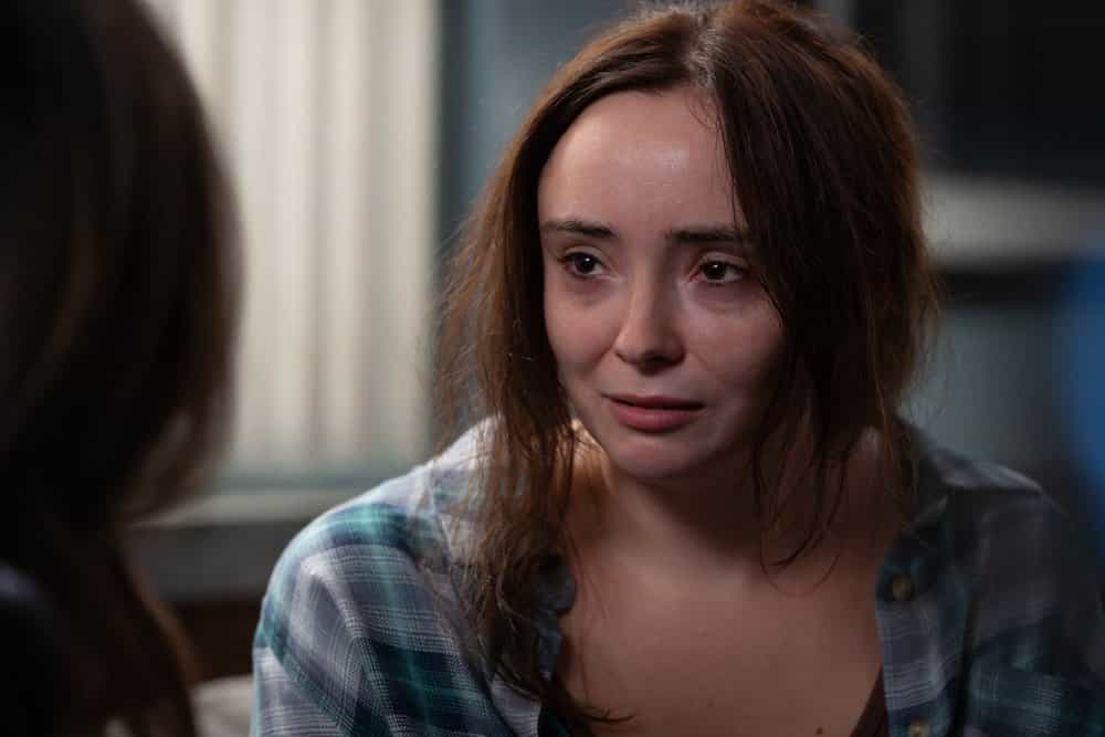 LAW & ORDER: SPECIAL VICTIMS UNIT -- "False Idols" Episode 27007 -- Pictured: Aria Taylor as Leah Henning -- (Photo by: Virginia Sherwood/NBC)
