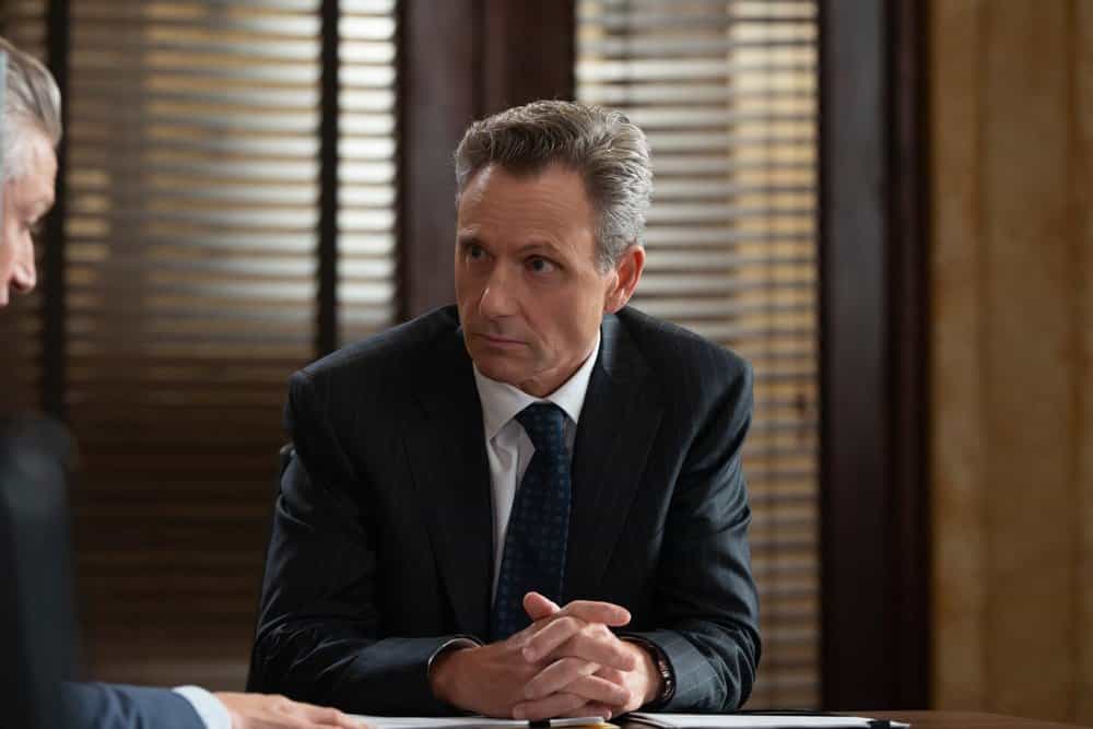 LAW & ORDER: SPECIAL VICTIMS UNIT -- "False Idols" Episode 27007 -- Pictured: Tony Goldwyn as DA Nicholas Baxter -- (Photo by: Virginia Sherwood/NBC)
