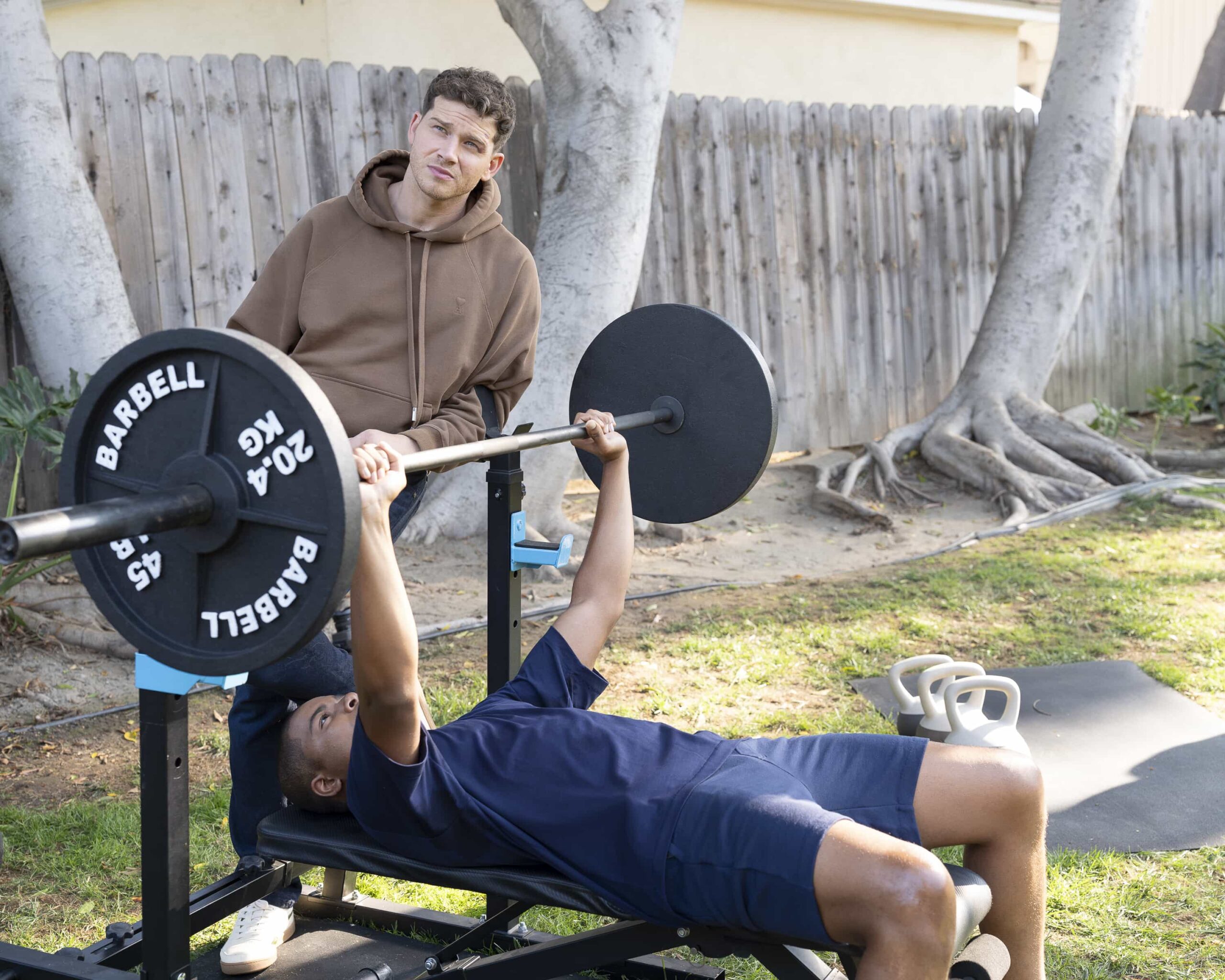 9-1-1 - “Family History” - Athena must revisit a painful part of her past when answering a call for help. Meanwhile, the 118 takes a big step forward. THURSDAY, NOV. 13 (8:00-9:00 p.m. EST) on ABC. (Disney/Christopher Willard) 
OLIVER STARK, ELIJAH M. COOPER