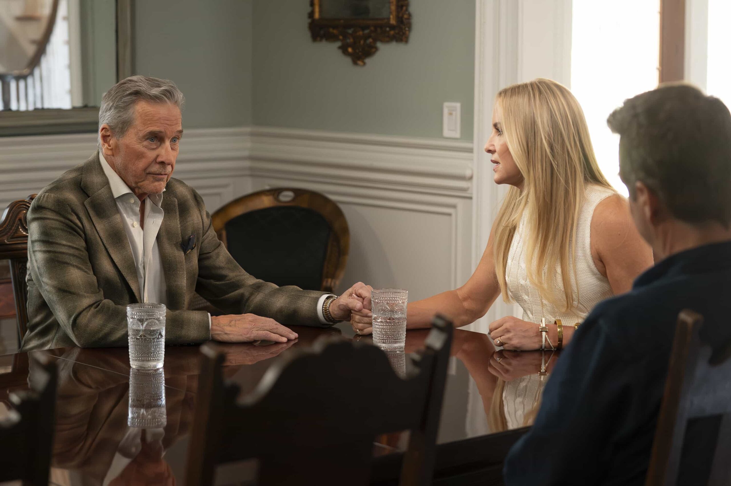 9-1-1: NASHVILLE: “Good Southern Manors” - As Don, Blue and Ryan take extreme measures to prevent a distillery explosion, the 9-1-1 call center is disrupted by budget cuts and hackers. Amidst the chaos, Blythe faces an emergency of her own. THURSDAY, NOV. 13 (9:00-10:00 p.m. EST) on ABC. THURSDAY, NOV. 13 (9:00-10:00 p.m. EST) on ABC. (Disney/Jake Giles Netter) 
TIM MATHESON, JESSICA CAPSHAW