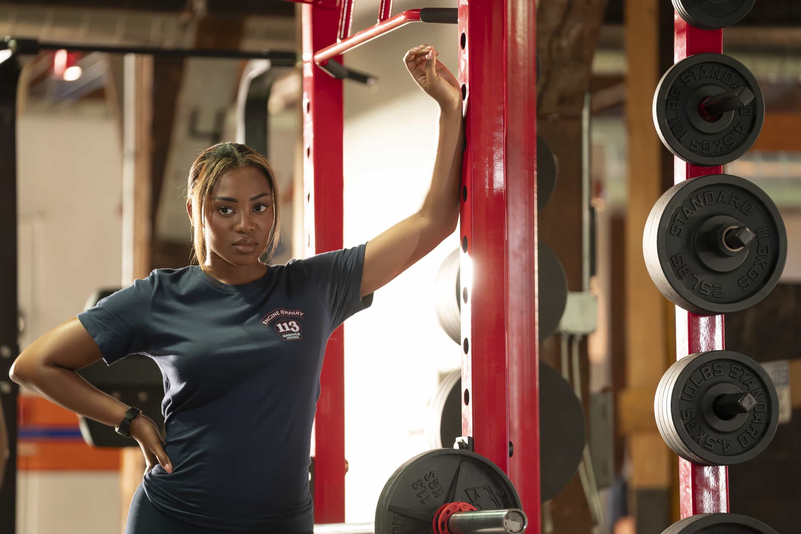 9-1-1-Nashville Season 1 Episode 6 : “Good Southern Manors” - As Don, Blue and Ryan take extreme measures to prevent a distillery explosion, the 9-1-1 call center is disrupted by budget cuts and hackers. Amidst the chaos, Blythe faces an emergency of her own. THURSDAY, NOV. 13 (9:00-10:00 p.m. EST) on ABC. THURSDAY, NOV. 13 (9:00-10:00 p.m. EST) on ABC. (Disney/Jake Giles Netter) 
HAILEY KILGORE