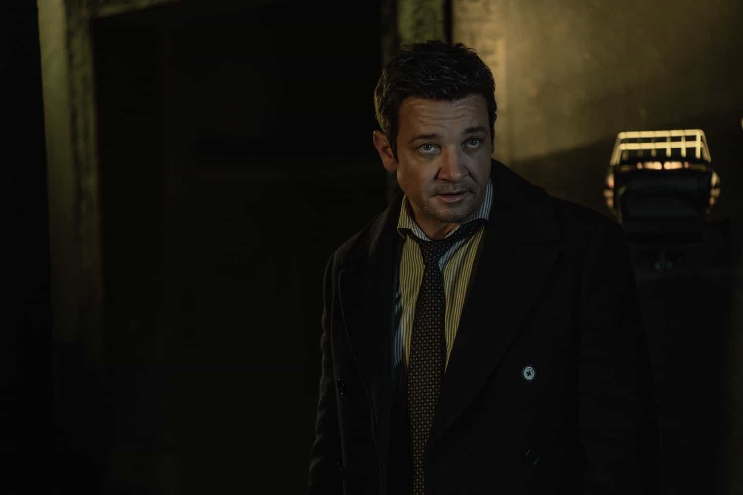 Jeremy Renner as Mike McLusky in Mayor of Kingstown episode 4, season 4 streaming on Paramount+, 2025. Credit: Dennis P. Mong Jr./Paramount+