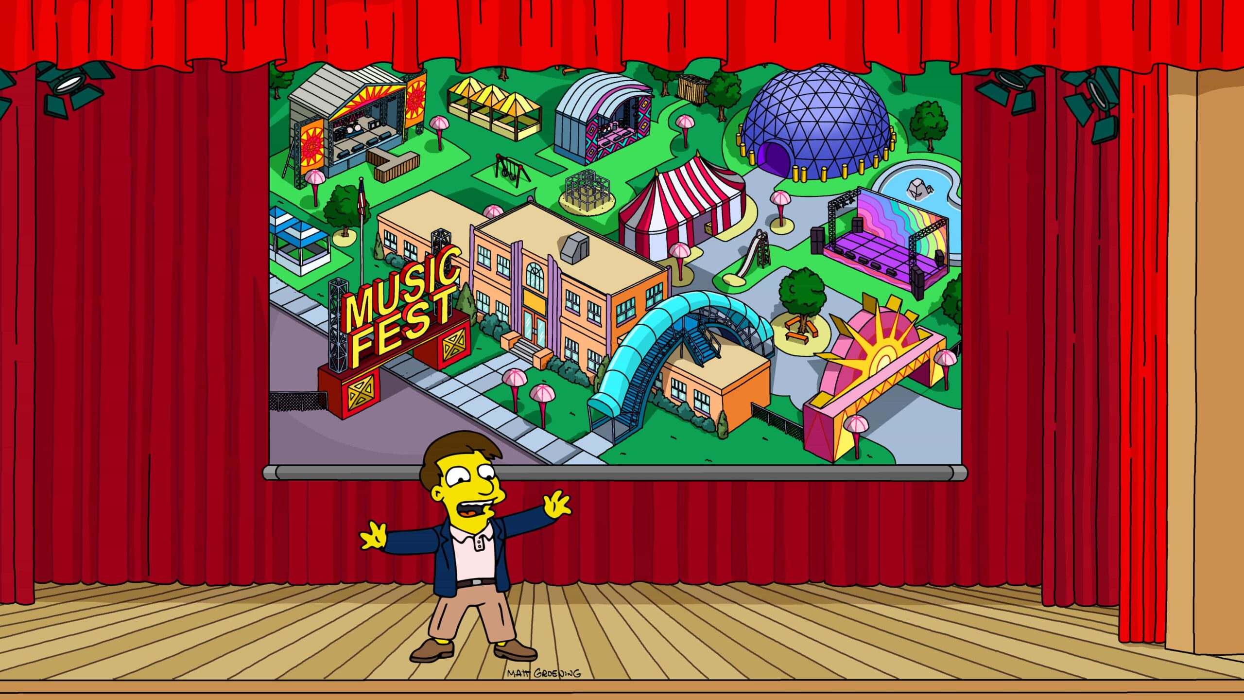 THE SIMPSONS: Bart runs against Mayor Quimby's son for student council president, while Lisa learns troubling secrets about the Quimby clan, and about the Simpsons! in the "Sashes to Sashes" episode of THE SIMPSONS airing Sunday, Nov. 16 (8:00-8:30 PM ET/PT) on FOX. THE SIMPSONS © 2025 by 20th Television.