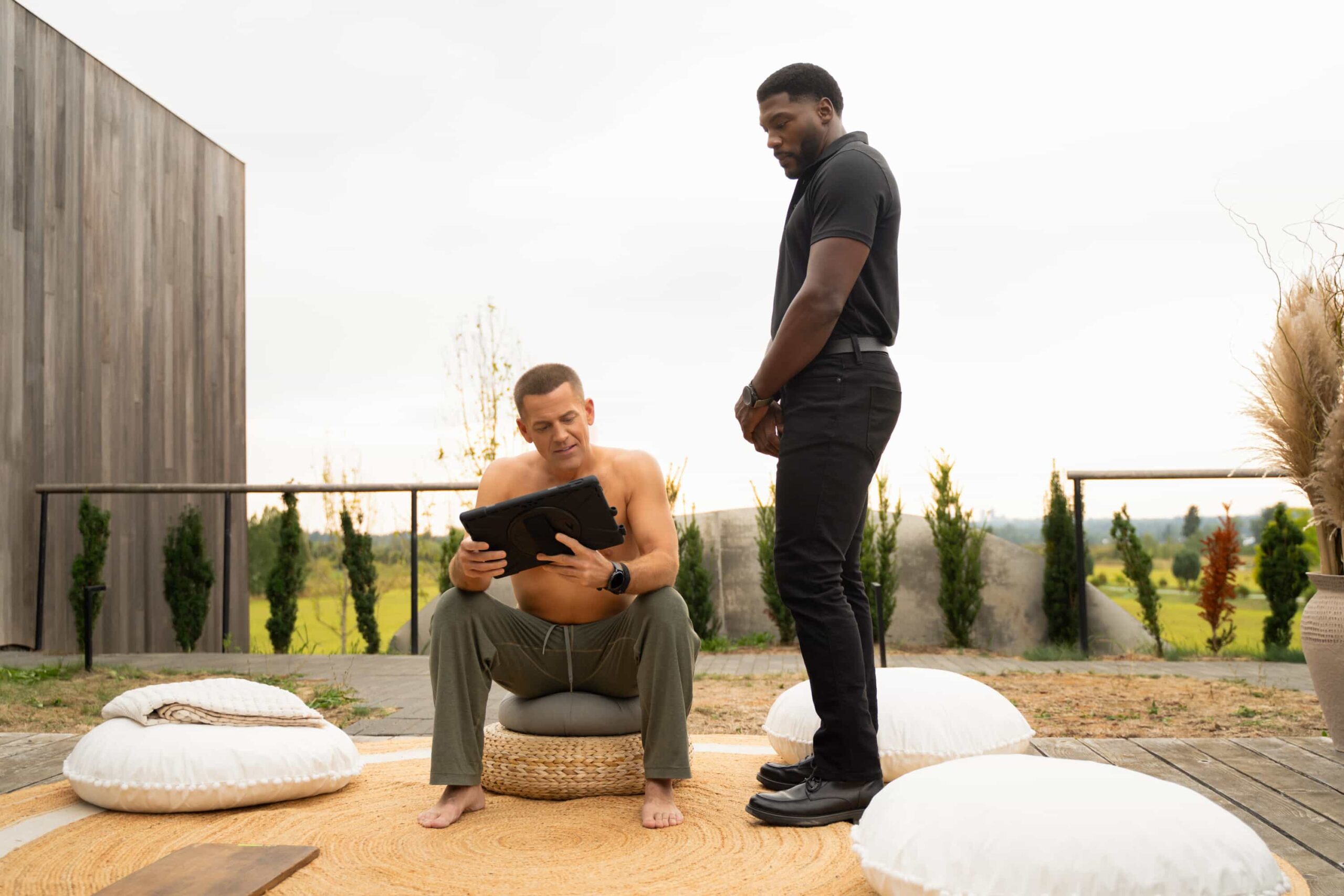 “Buying Time” - Watson and the fellows race against time to save the life of Xavier, a 21-year-old athlete with a fast-growing, seemingly incurable cancer. Meanwhile, Mycroft Holmes lets Watson know his team’s work at UHOP may no longer have funding available, on the CBS Original series WATSON, Monday, Nov. 17 (10:00-11:00 PM, ET/PT) on the CBS Television Network, and streaming on Paramount+* (live and on-demand for Paramount+ Premium plan subscribers, or on-demand for Paramount+ Essential subscribers the day after the episode airs). Pictured (L-R): Johnno Wilson as Joseph Bell and Jamall Johnson as Ranger Photo: Colin Bentley/CBS ©2025 CBS Broadcasting, Inc. All Rights Reserved.