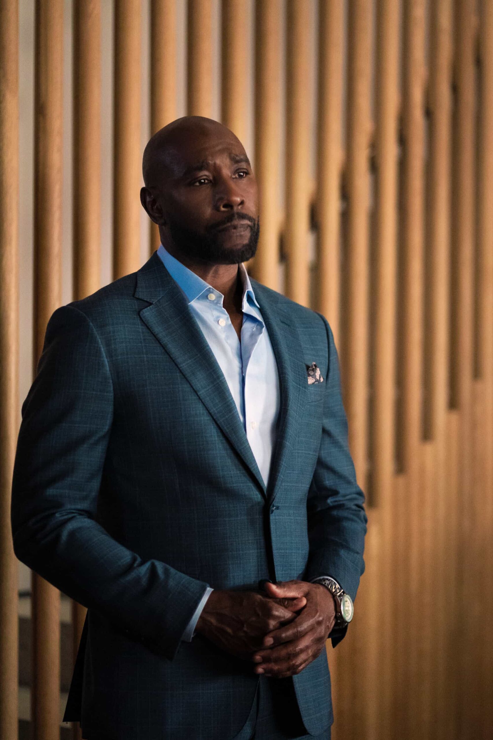 Watson Season 2 Episode 6 "Buying Time” - Watson and the fellows race against time to save the life of Xavier, a 21-year-old athlete with a fast-growing, seemingly incurable cancer. Meanwhile, Mycroft Holmes lets Watson know his team’s work at UHOP may no longer have funding available, on the CBS Original series WATSON, Monday, Nov. 17 (10:00-11:00 PM, ET/PT) on the CBS Television Network, and streaming on Paramount+* (live and on-demand for Paramount+ Premium plan subscribers, or on-demand for Paramount+ Essential subscribers the day after the episode airs). Pictured: Morris Chestnut as Dr. John Watson Photo: Colin Bentley/CBS ©2025 CBS Broadcasting, Inc. All Rights Reserved.