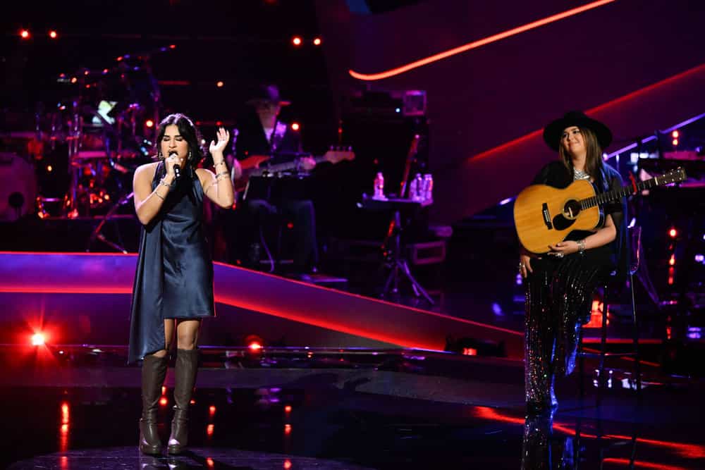 THE VOICE -- The Knockouts Part 4 Episode 2813 -- Pictured: (l-r) Carolina Rodriguez, Mindy Miller -- (Photo by: Griffin Nagel/NBC)