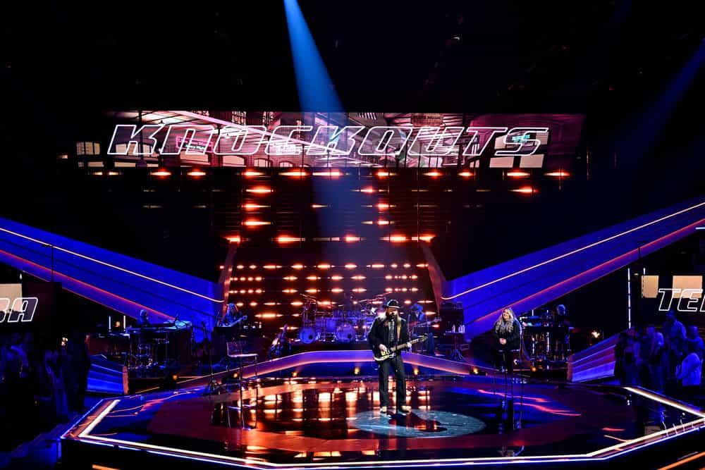 THE VOICE -- The Knockouts Part 4 Episode 2813 -- Pictured: Aaron Nichols, Cori Kennedy -- (Photo by: Griffin Nagel/NBC)