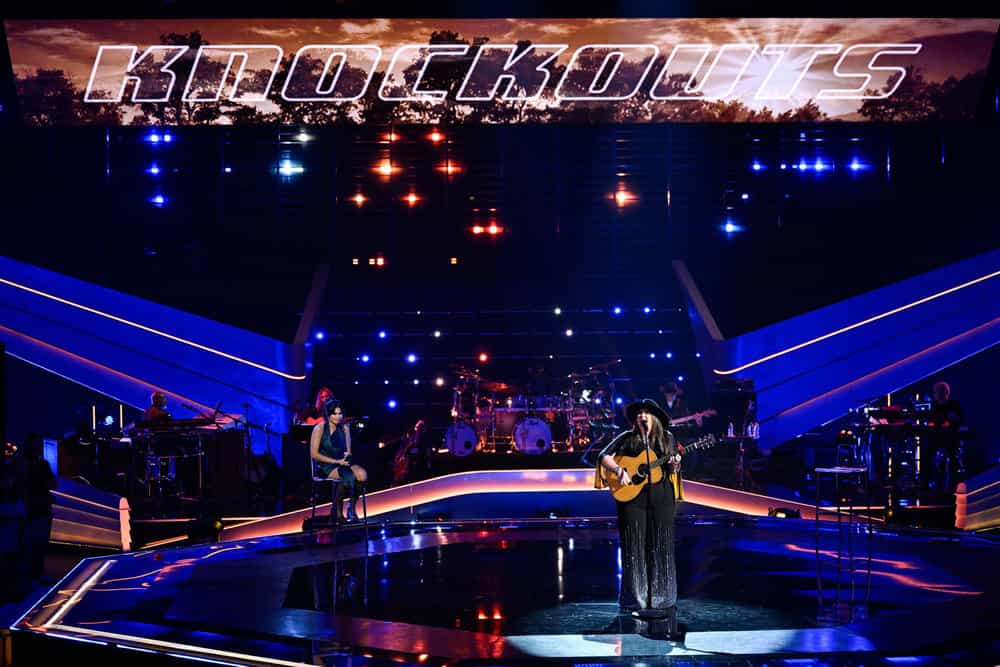 THE VOICE -- The Knockouts Part 4 Episode 2813 -- Pictured: (l-r) Carolina Rodriguez, Mindy Miller -- (Photo by: Griffin Nagel/NBC)