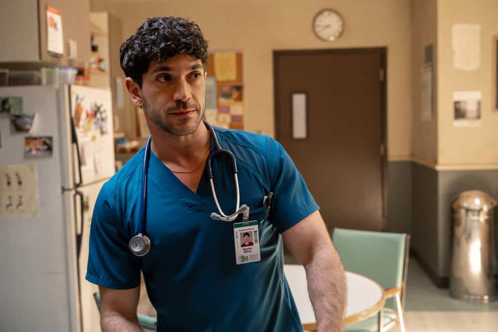 Brilliant Minds Season 2 Episode 8 -- "The Upside Down" Episode 208 -- Pictured: Al Calderon as Nurse Nico Silva -- (Photo by: Pief Weyman/NBC)
