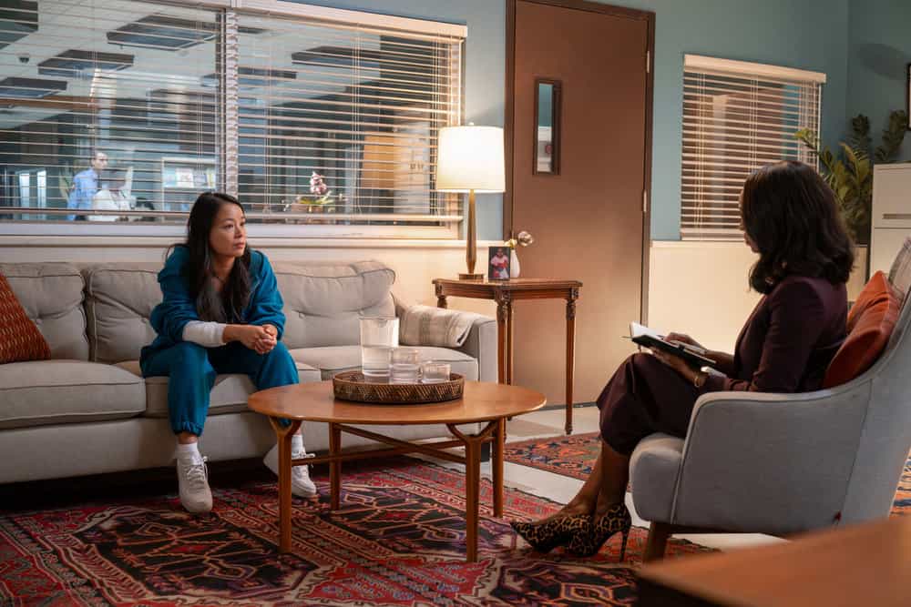 BRILLIANT MINDS -- "The Upside Down" Episode 208 -- Pictured: (l-r) T.V. Carpio as Elle Palmer, Tamberla Perry as Dr. Carol Pierce -- (Photo by: Pief Weyman/NBC)