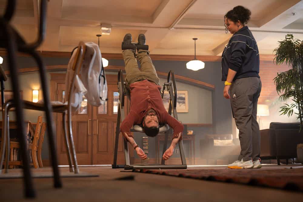BRILLIANT MINDS -- "The Upside Down" Episode 208 -- Pictured: (l-r) Zachary Quinto as Dr. Oliver Wolf, Aury Krebs as Dr. Dana Dang -- (Photo by: Pief Weyman/NBC)