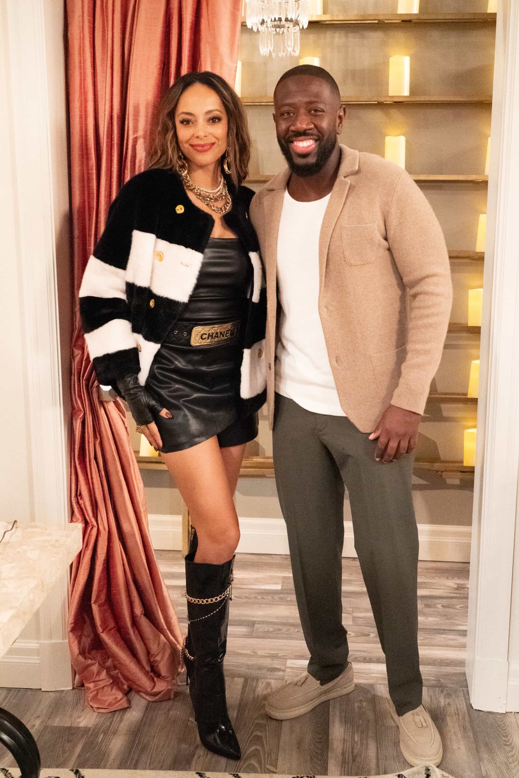 The Neighborhood Season 8 Episode 6 “Welcome to the Walk of Roses” – Calvin receives an unexpected honor that sparks mixed emotions, while Malcolm’s ghostwriting gig takes a wild turn after a viral outburst from his celebrity client, on THE NEIGHBORHOOD, Monday, Nov. 17 (8:00-8:30 PM, ET/PT) on the CBS Television Network, and streaming on Paramount+ (live and on-demand for Paramount+ Premium plan subscribers, or on-demand for Paramount+ Essential subscribers the day after the episode airs)*. Pictured: Amber West and Sheaun McKinney. Photo: Monty Brinton/CBS ©2025 CBS Broadcasting, Inc. All Rights Reserved.