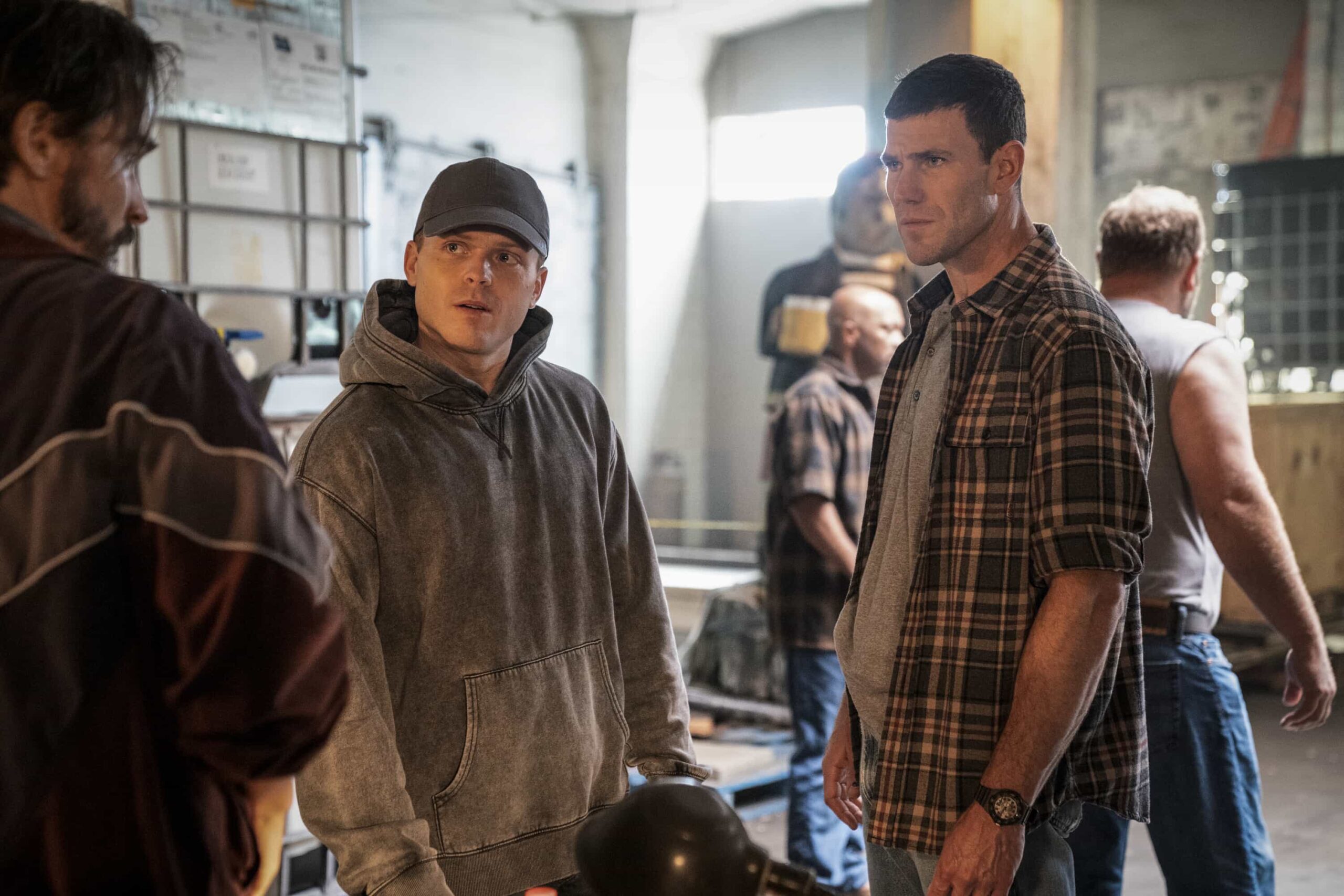 “Happy Birthday” – When an anonymous tip leads to the discovery of a young Marine’s body at a chilling crime scene, Randy believes it could be connected to a previous case where a coin was left in the victim’s throat. Also, Franks tries to track down priceless packages meant for his brother, Mason (guest star Philip Winchester), on NCIS: ORIGINS, Tuesday, Nov. 18 (9:00-10:00 PM, ET/PT) on the CBS Television Network, and streaming on Paramount+ (live and on demand for Paramount+ Premium plan subscribers, or on demand for Paramount+ Essential subscribers the day after the episode airs)*.  Pictured (L-R): Caleb Foote as Bernard “Randy” Randolf and Austin Stowell as Leroy Jethro Gibbs.  Photo: Erik Voake/CBS ©2025 CBS Broadcasting, Inc. All Rights Reserved.