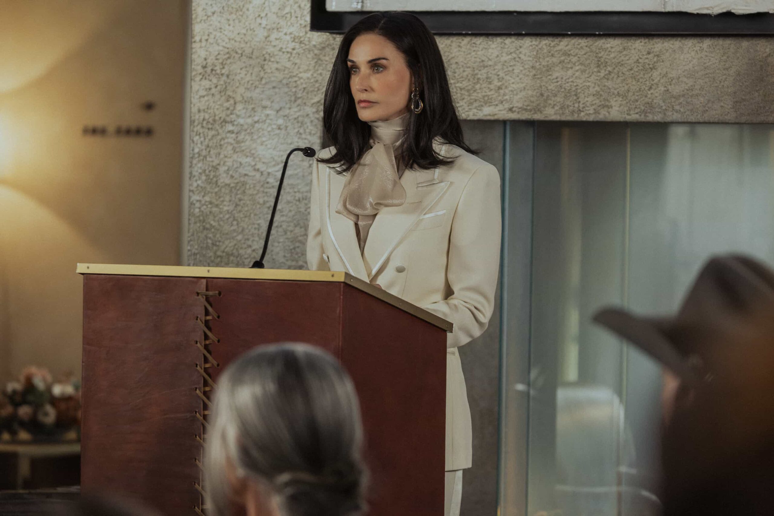 Demi Moore as Cami in Landman episode 1, season 2, streaming on Paramount+. Photo Credit: Emerson Miller/Paramount+