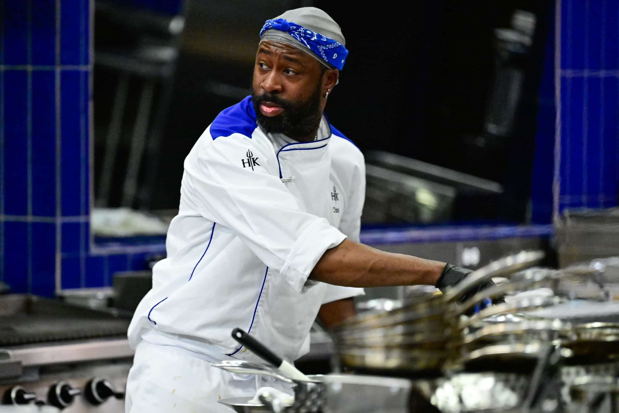 HELL'S KITCHEN: Contestant Chris in the "Hell Hath No Fury Like Anaiya Scorned" episode of HELL’S KITCHEN airing Thursday, Nov. 20 (8:00- 9:01PM ET/PT) on FOX. CR: FOX. ©2025 FOX Media LLC.