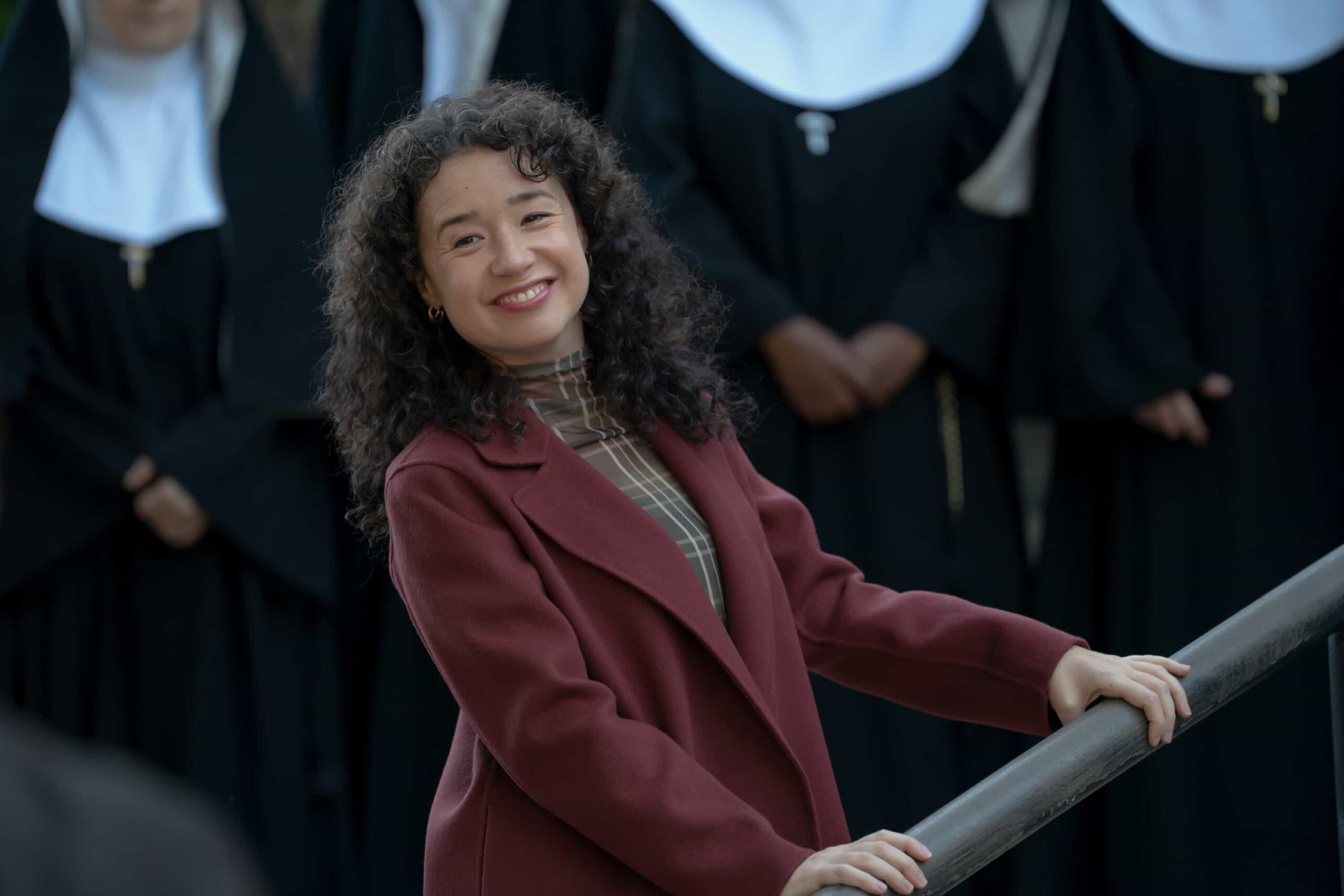 “And Then There Were Nuns” – A pop star\'s (Lindsey Normington) purchase of a failing convent turns divine real estate into a murder scene as Elsbeth takes on the Mother of all nuns (Dianne Wiest). Meanwhile, Teddy digs into Alec Bloom’s past for a feature he is working on, on the CBS Original series ELSBETH, Thursday, Nov. 20 (10:00-11:00 PM, ET/PT) on the CBS Television Network and streaming on Paramount+ (live and on-demand for Paramount+ Premium plan subscribers, or on-demand for Paramount+ Essential subscribers the day after the episode airs).       Pictured: Sarah Steele as Marissa gold  Photo: Michael Parmelee/CBS ©2025 CBS Broadcasting, Inc. All Rights Reserved.