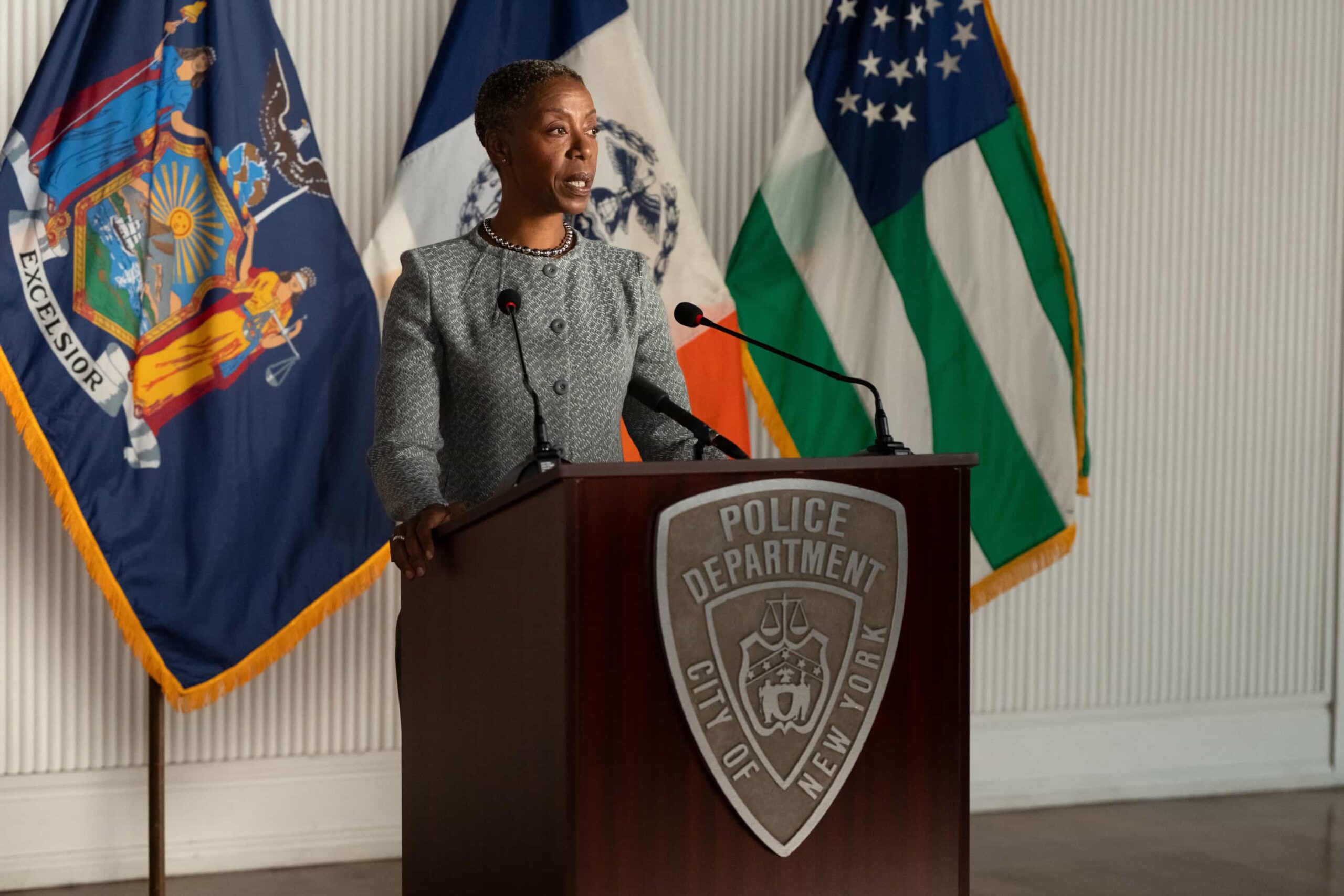 LAW & ORDER: SPECIAL VICTIMS UNIT -- "Showdown" Episode 27008 -- Pictured: Noma Dumezweni as Chief Tynan -- (Photo by: Virginia Sherwood/NBC)