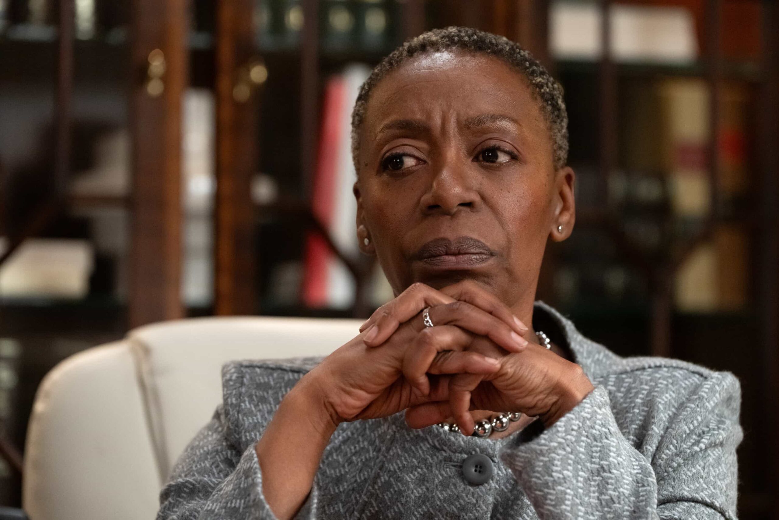 LAW & ORDER: SPECIAL VICTIMS UNIT -- "Showdown" Episode 27008 -- Pictured: Noma Dumezweni as Chief Tynan -- (Photo by: Virginia Sherwood/NBC)