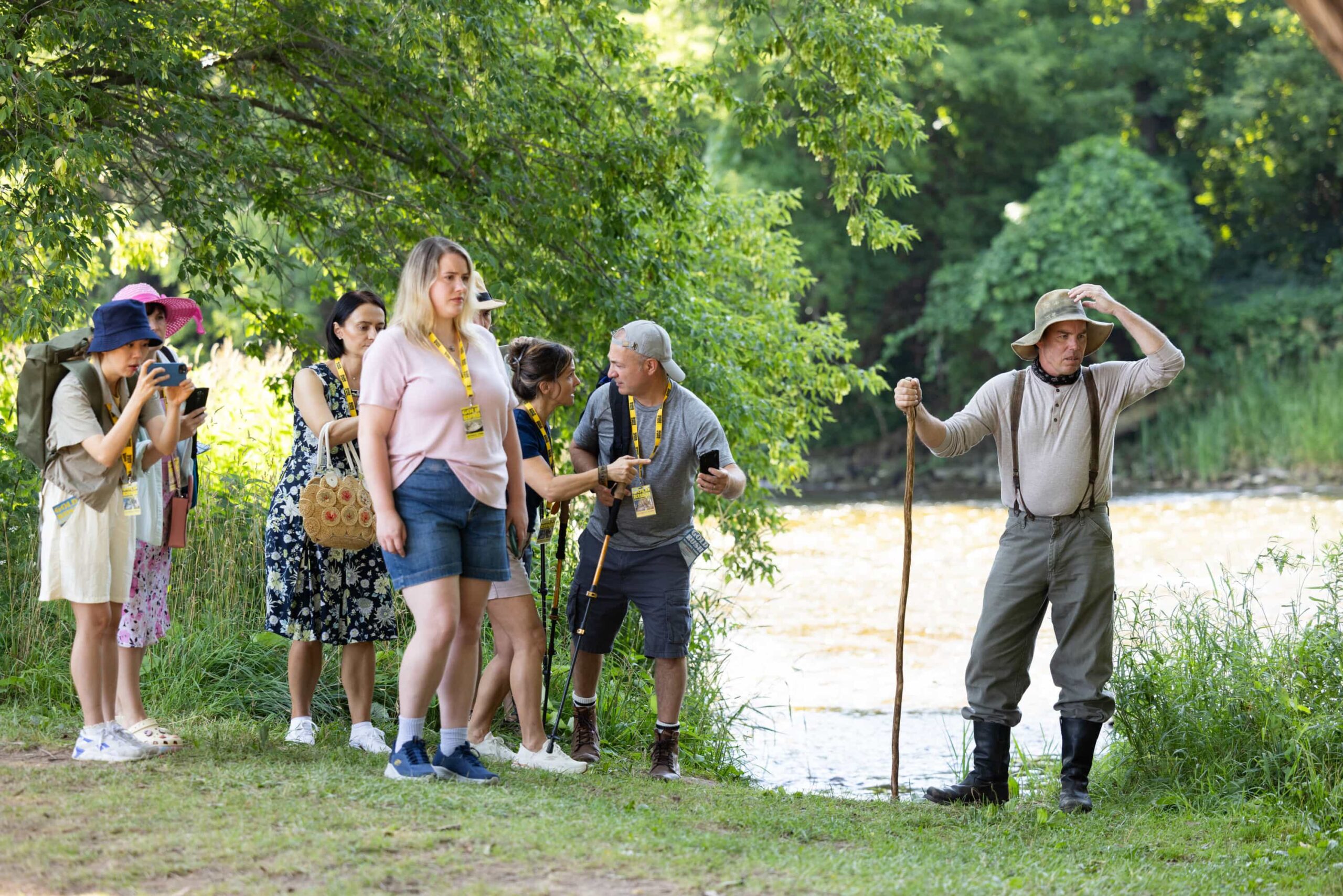 “Exit Interview” – When a body is discovered along the Eel River, Sheriff Mickey Fox and her team launch a homicide investigation that rattles the heart of Edgewater. Meanwhile, Wes risks everything to uncover the truth about the murder, on SHERIFF COUNTRY, Friday, Nov. 21 (8:00-9:00 PM, ET/PT) on the CBS Television Network, and streaming on Paramount+ (live and on-demand for Paramount+ Premium plan subscribers, or on-demand for Paramount+ Essential subscribers the day after the episode airs)*.  Pictured: Brad Austin as Guide. Photo: Darren Goldstein/CBS ©2025 CBS Broadcasting, Inc. All Rights Reserved.
